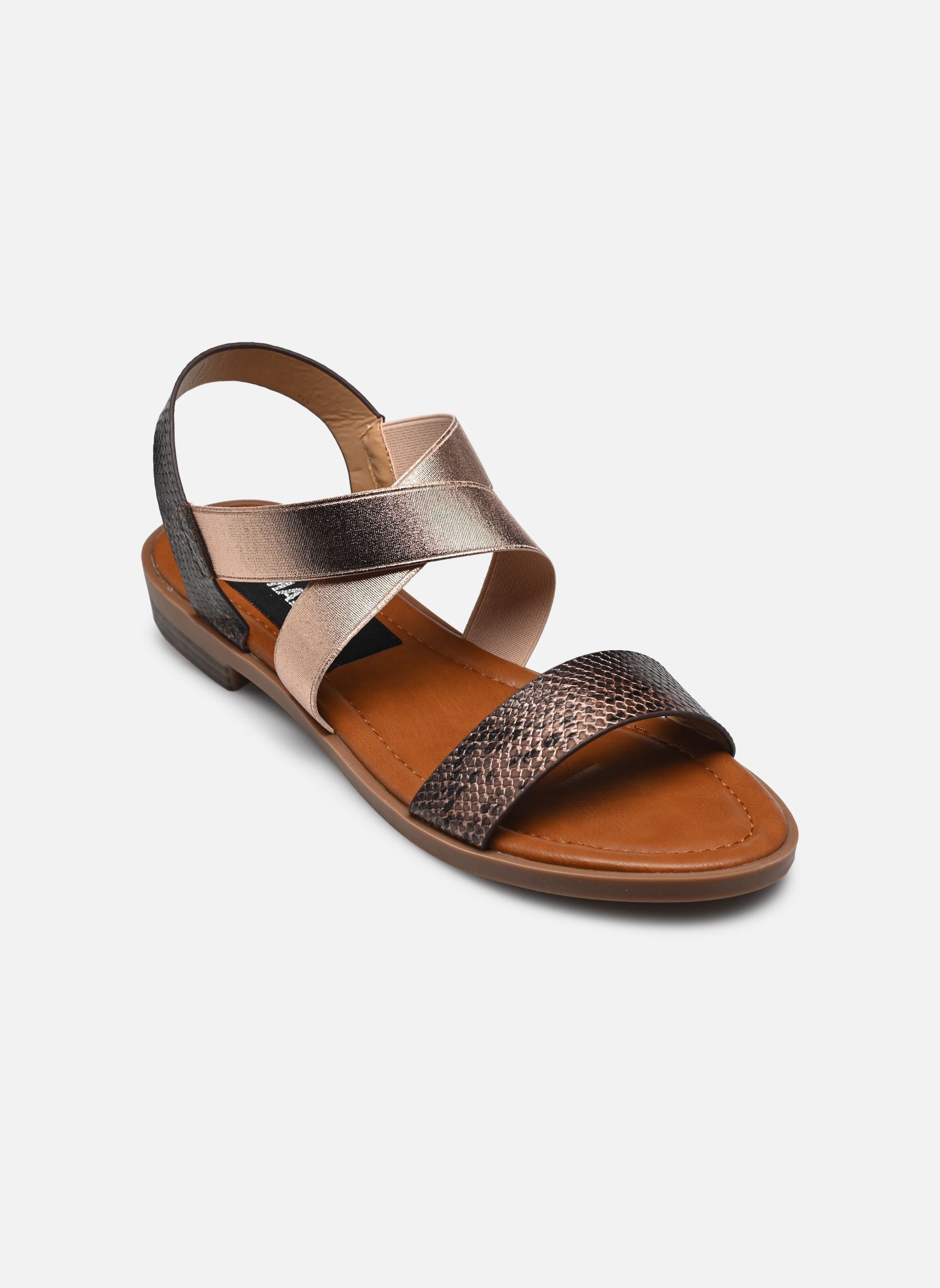 Platte sandalen Sandales FISTIOUK Size + dames roze MADE BY Platte sandalen Sandales FISTIOUK Size + dames roze Rose