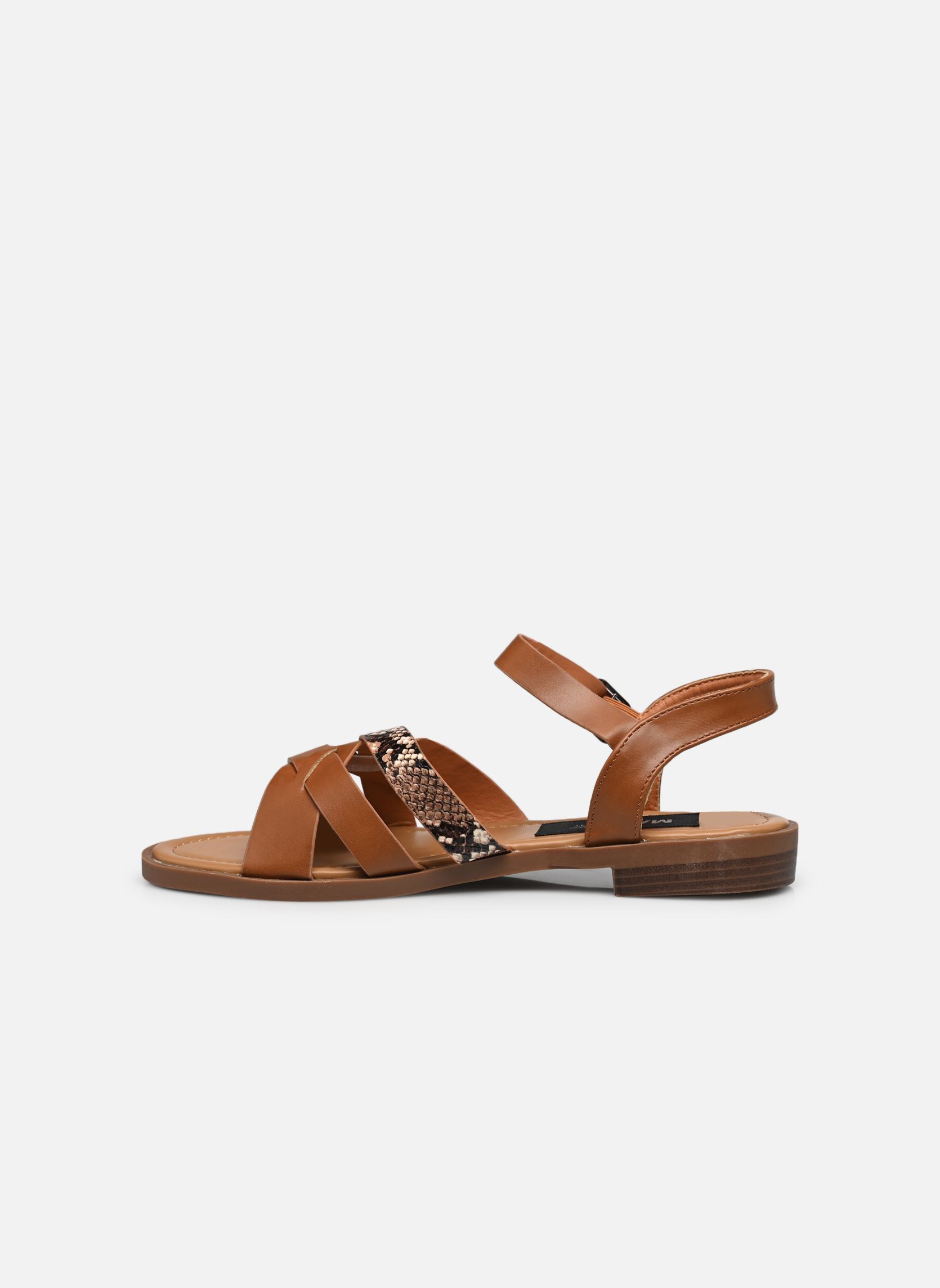 Sandales plates sandale FISELT SIZE + femme marron MADE BY Sandales plates sandale FISELT SIZE + femme marron Cognac