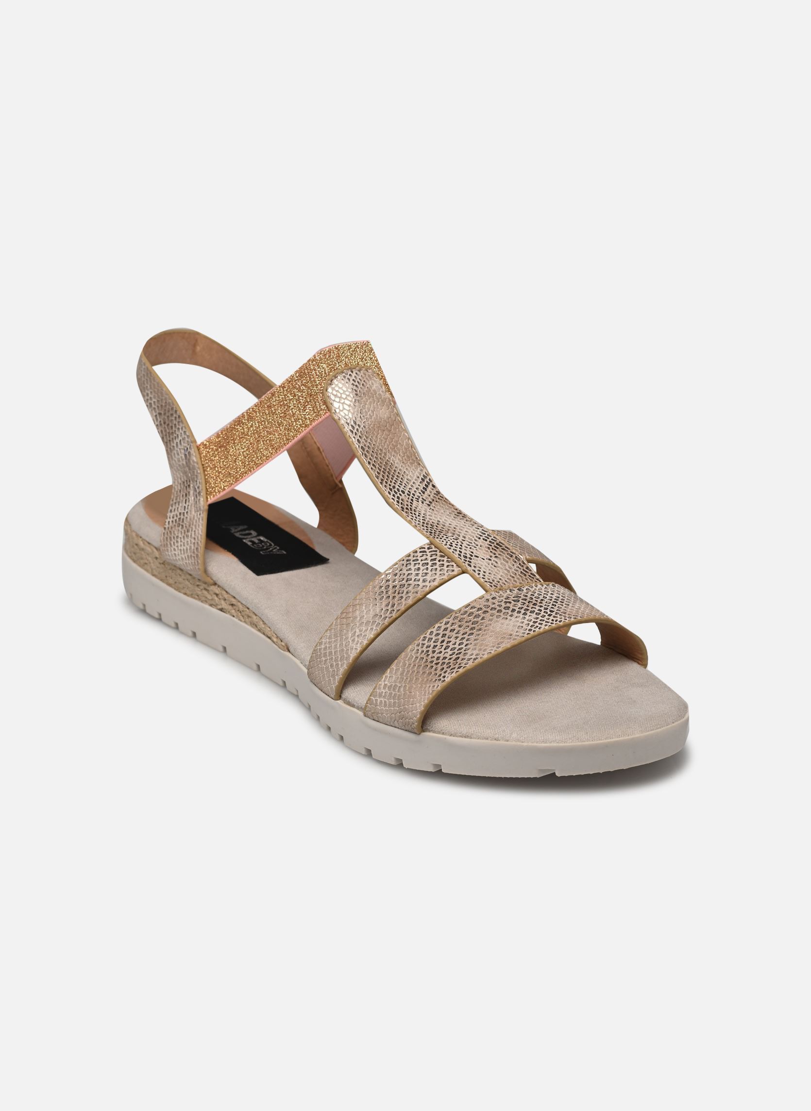 Platte sandalen sandale FIBOLAN Size + dames roze MADE BY Platte sandalen sandale FIBOLAN Size + dames roze Rose
