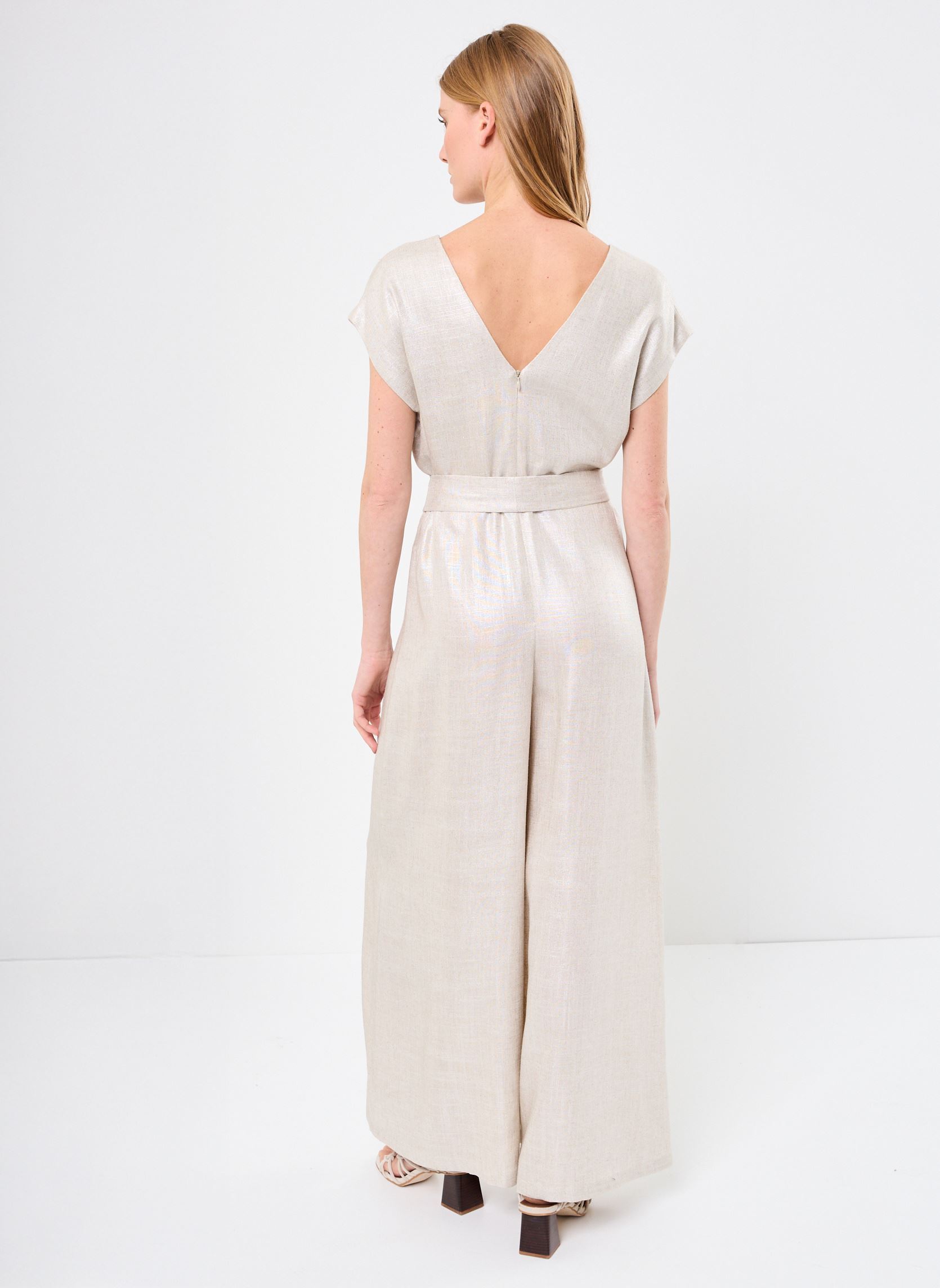 Combinaisons pantalon FJ-CO-DOMEE-L femme beige La Fée Maraboutée Combinaisons pantalon FJ-CO-DOMEE-L femme beige GREIGE