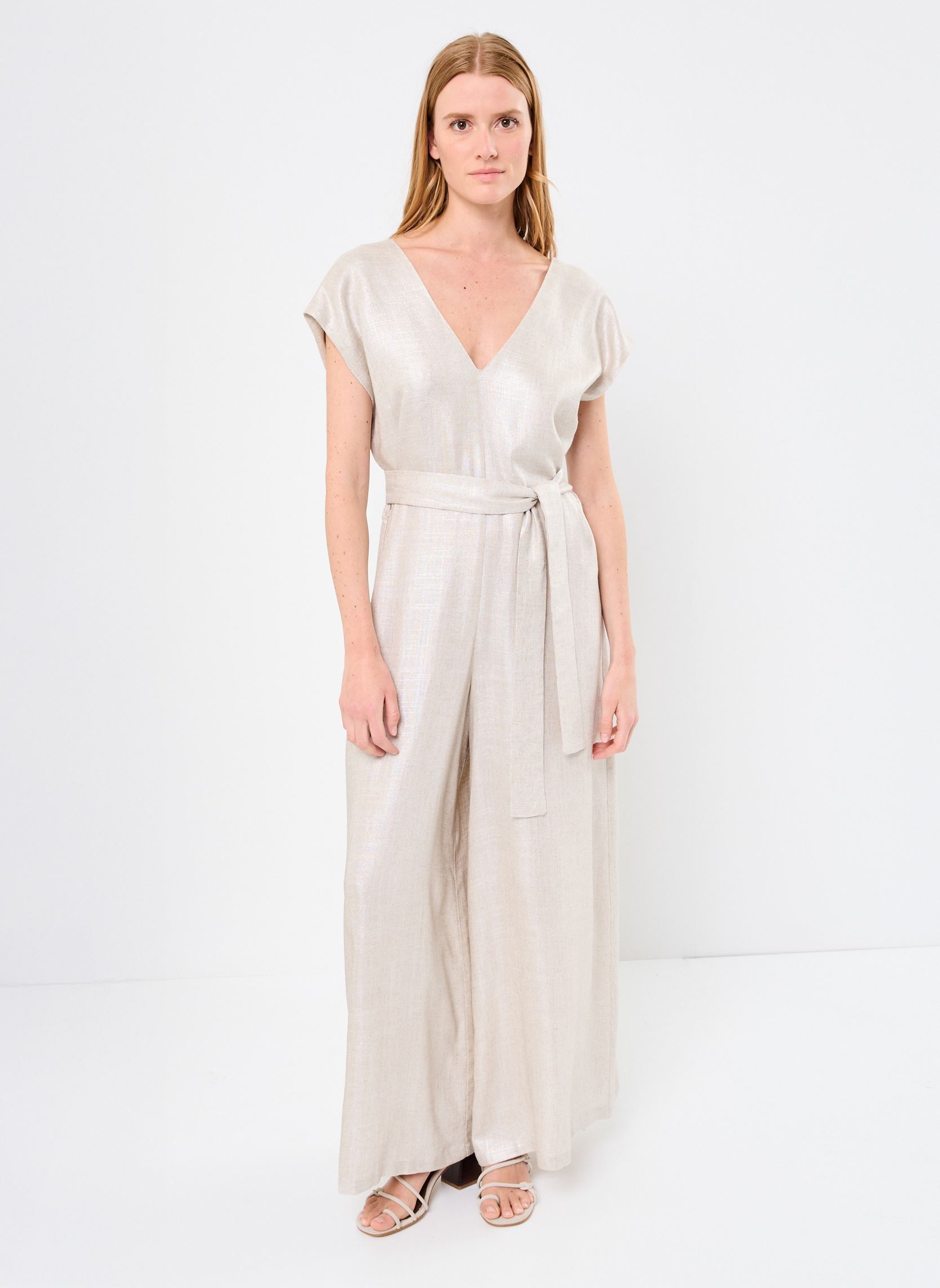 Combinaisons pantalon FJ-CO-DOMEE-L femme beige La Fée Maraboutée Combinaisons pantalon FJ-CO-DOMEE-L femme beige GREIGE