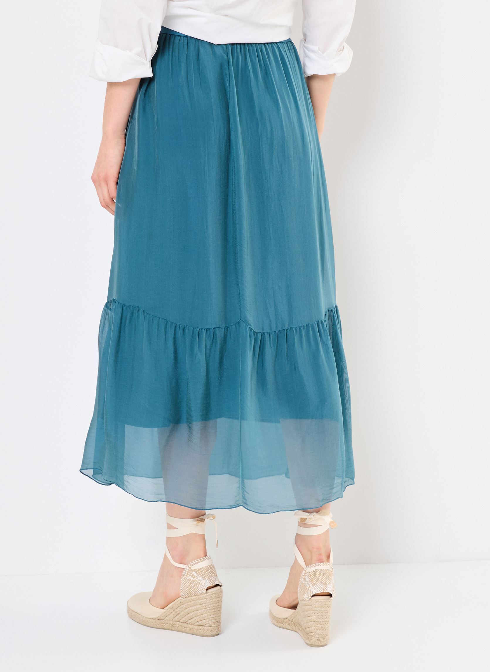 Lange rokken FJ-JU-DAURENZ-V dames blauw La Fée Maraboutée Lange rokken FJ-JU-DAURENZ-V dames blauw SAIGON