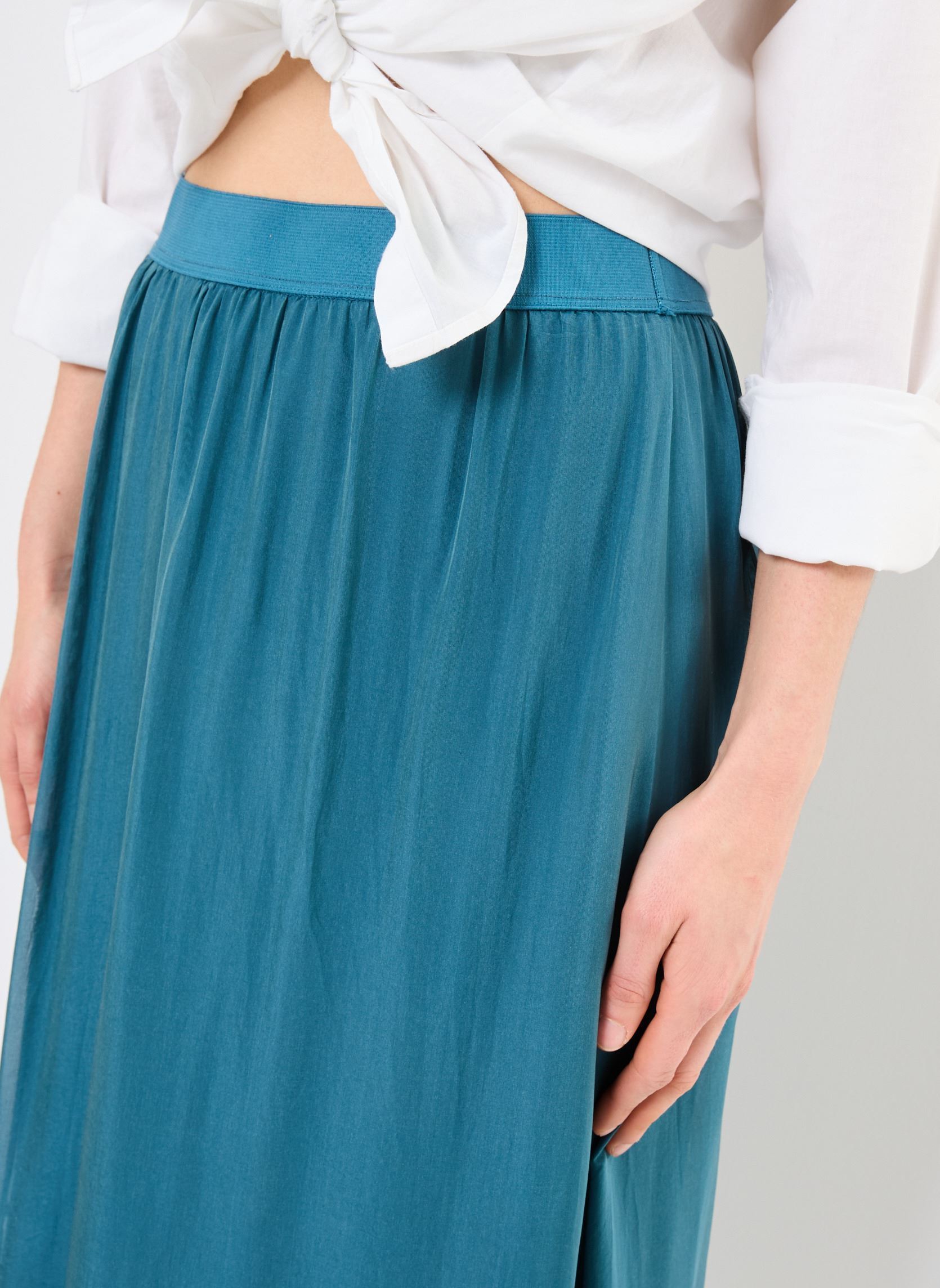 Lange rokken FJ-JU-DAURENZ-V dames blauw La Fée Maraboutée Lange rokken FJ-JU-DAURENZ-V dames blauw SAIGON