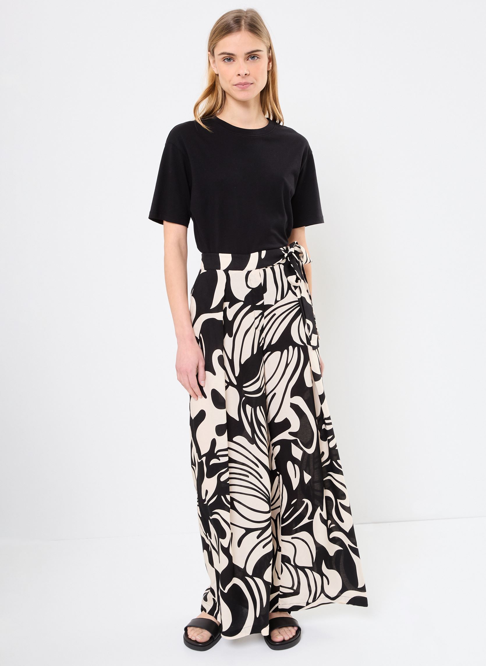 Weite Hosen FJ-PA-SIMBA-T damen schwarz La Fée Maraboutée Weite Hosen FJ-PA-SIMBA-T damen schwarz Noir/ecru