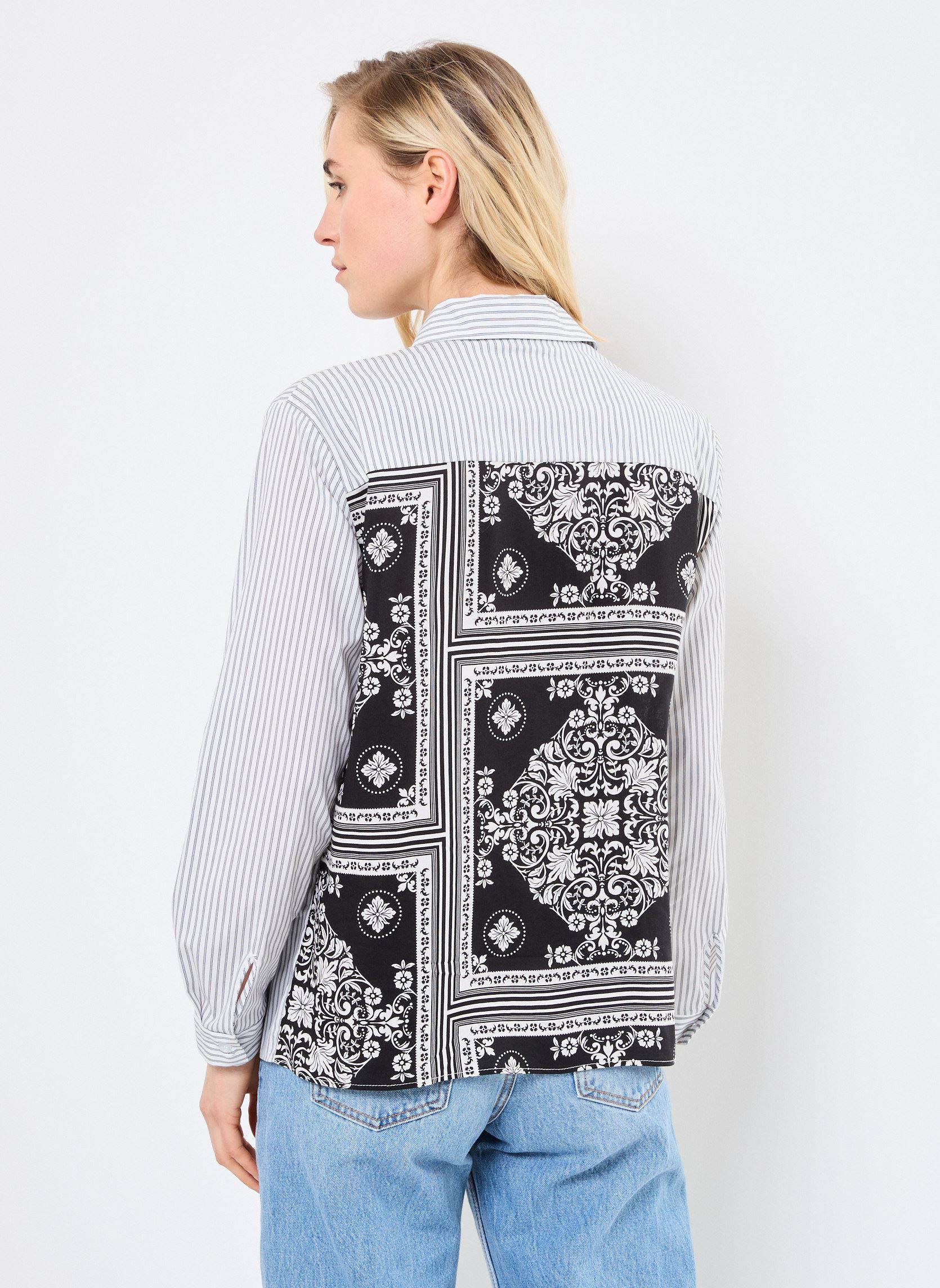 Langarm-Hemden FJ-CH-VIF-F damen schwarz La Fée Maraboutée Langarm-Hemden FJ-CH-VIF-F damen schwarz NOIR
