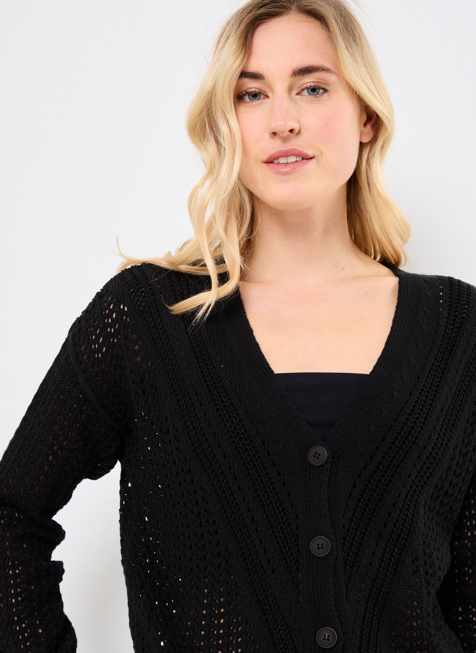 Gilets FJ-GI-DESIGN femme noir La Fée Maraboutée Gilets FJ-GI-DESIGN femme noir Noir