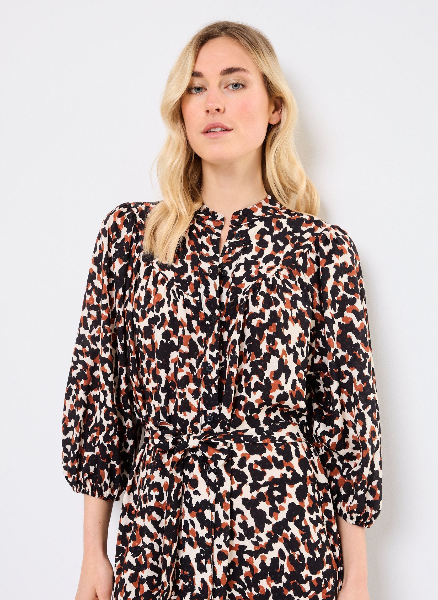 Robes longues FJ-RO-ZIPRA-S femme marron La Fée Maraboutée Robes longues FJ-RO-ZIPRA-S femme marron Coco