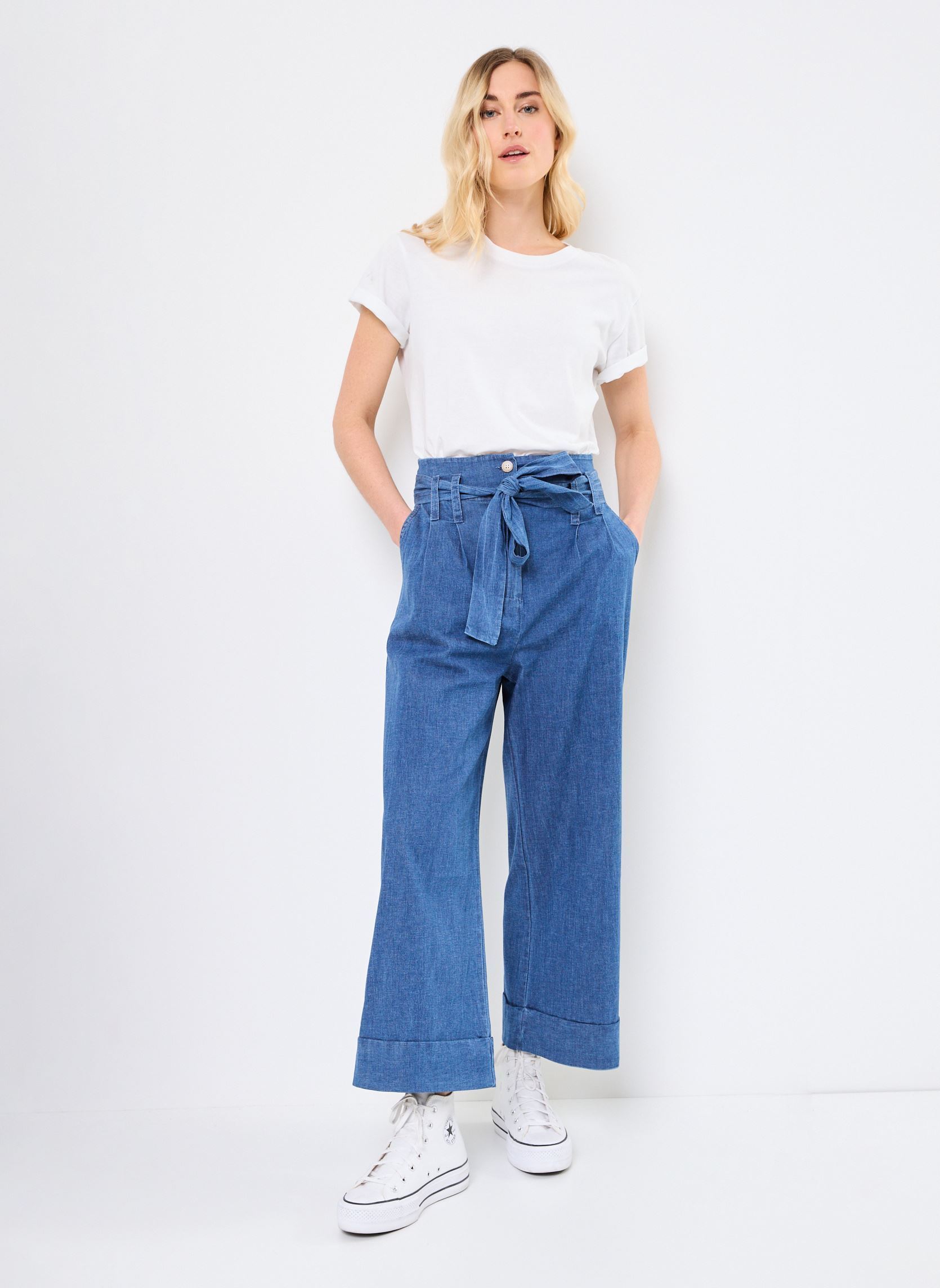 Weite Hosen FJ-PA-BARTOLI-J damen blau La Fée Maraboutée Weite Hosen FJ-PA-BARTOLI-J damen blau Medium