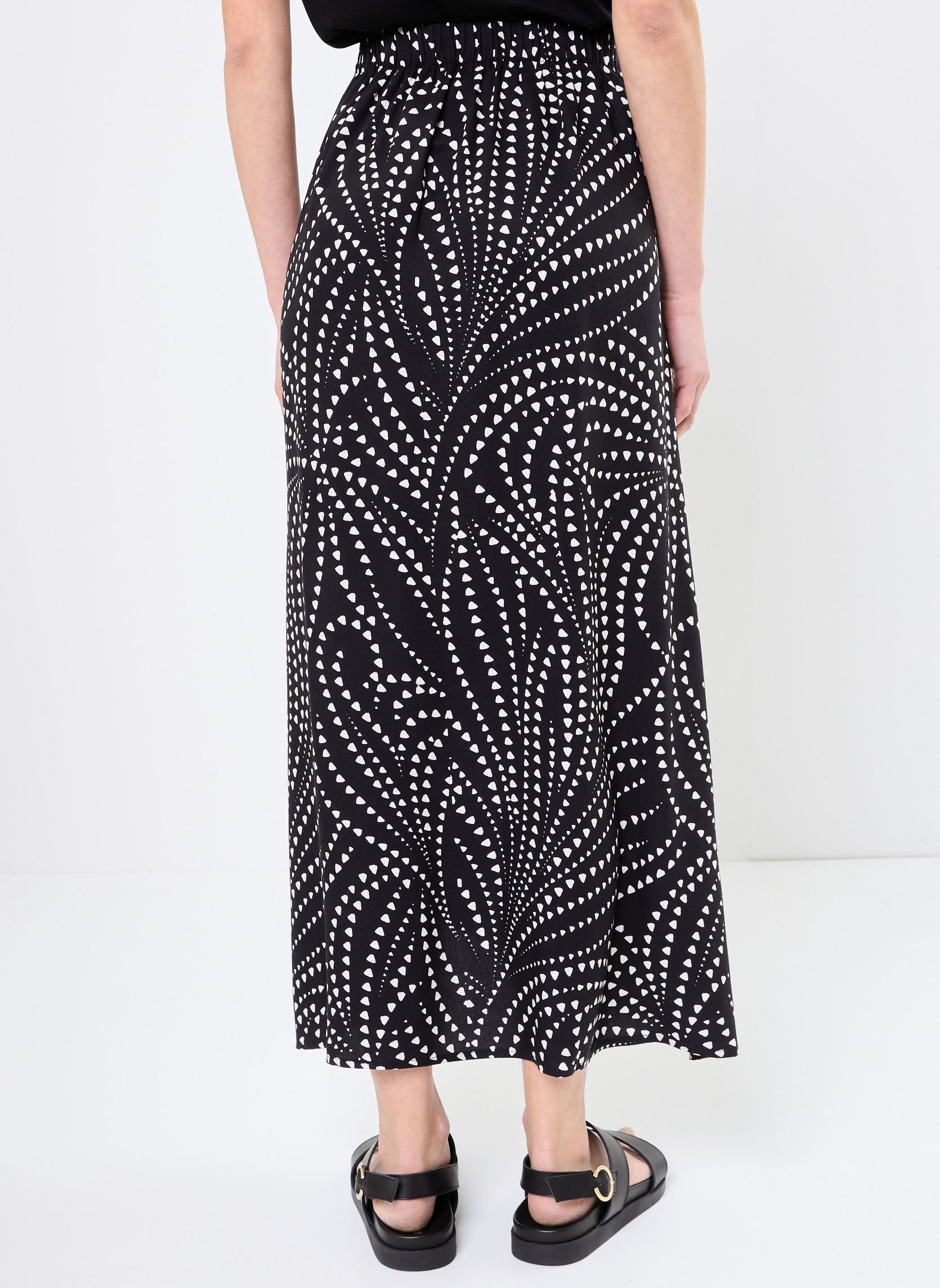 Jupes longues FJ-JU-ZUBLIM-D femme noir La Fée Maraboutée Jupes longues FJ-JU-ZUBLIM-D femme noir Noir/ecru