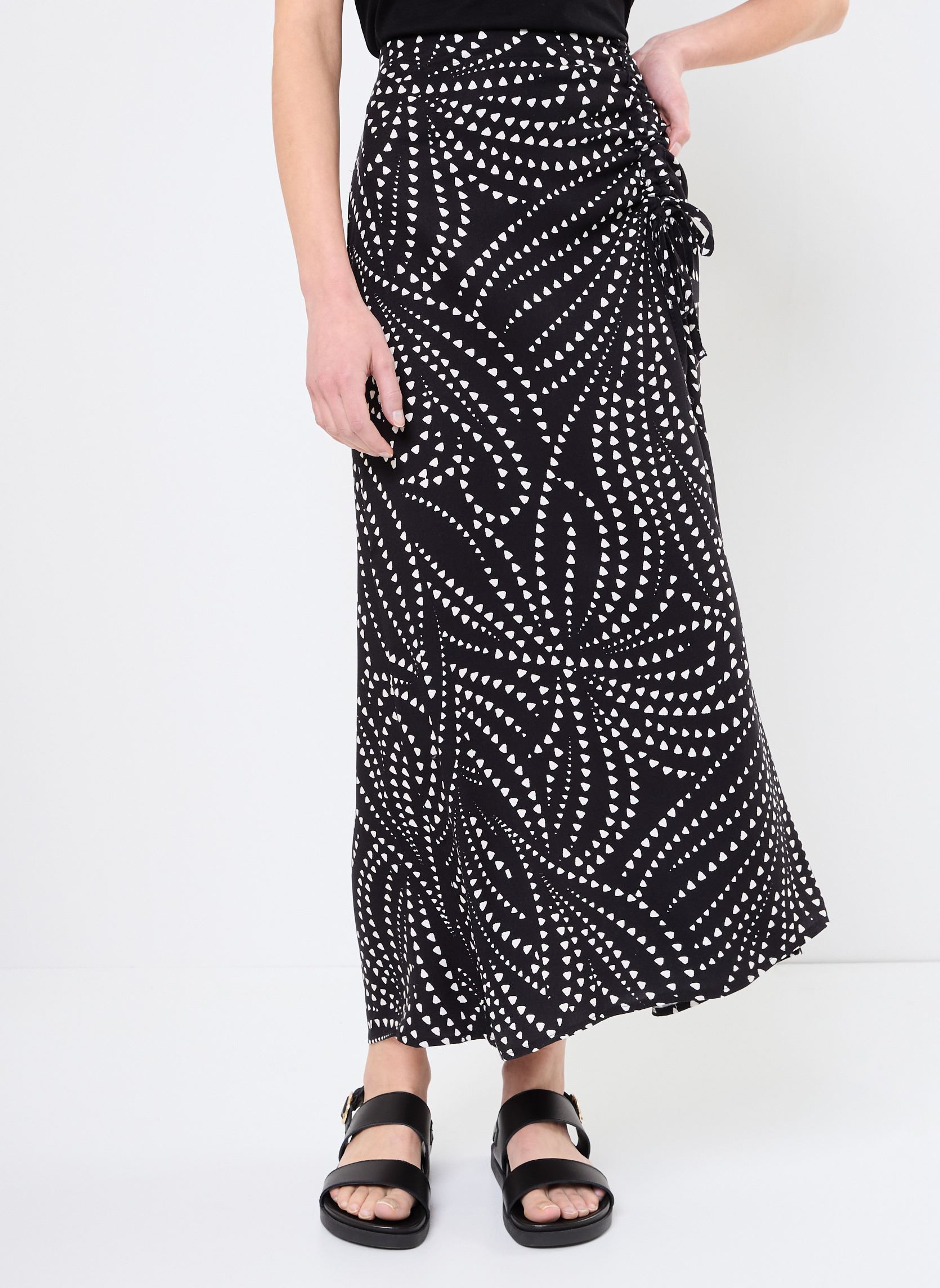 Jupes longues FJ-JU-ZUBLIM-D femme noir La Fée Maraboutée Jupes longues FJ-JU-ZUBLIM-D femme noir Noir/ecru
