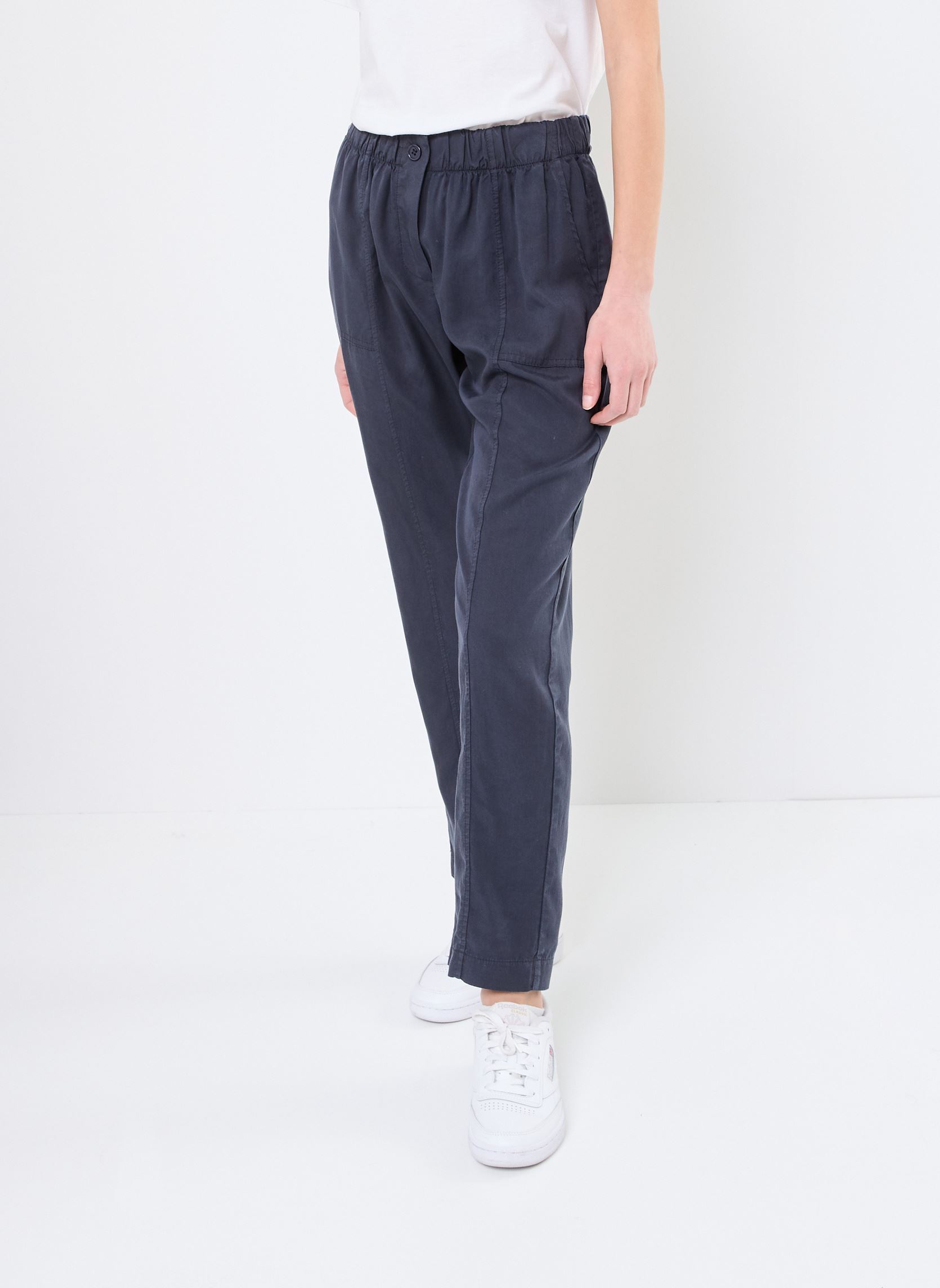 Pantalons droit FJ-PA-DAMILO-L femme bleu La Fée Maraboutée Pantalons droit FJ-PA-DAMILO-L femme bleu Marine