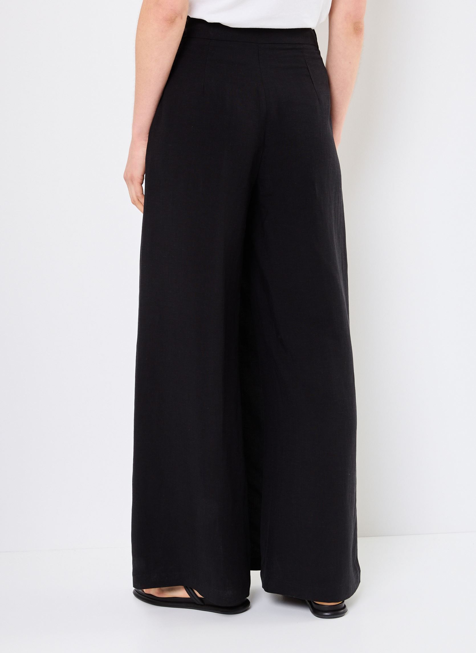 Pantalons larges FJ-PA-DOMINGO-V femme noir La Fée Maraboutée Pantalons larges FJ-PA-DOMINGO-V femme noir Noir
