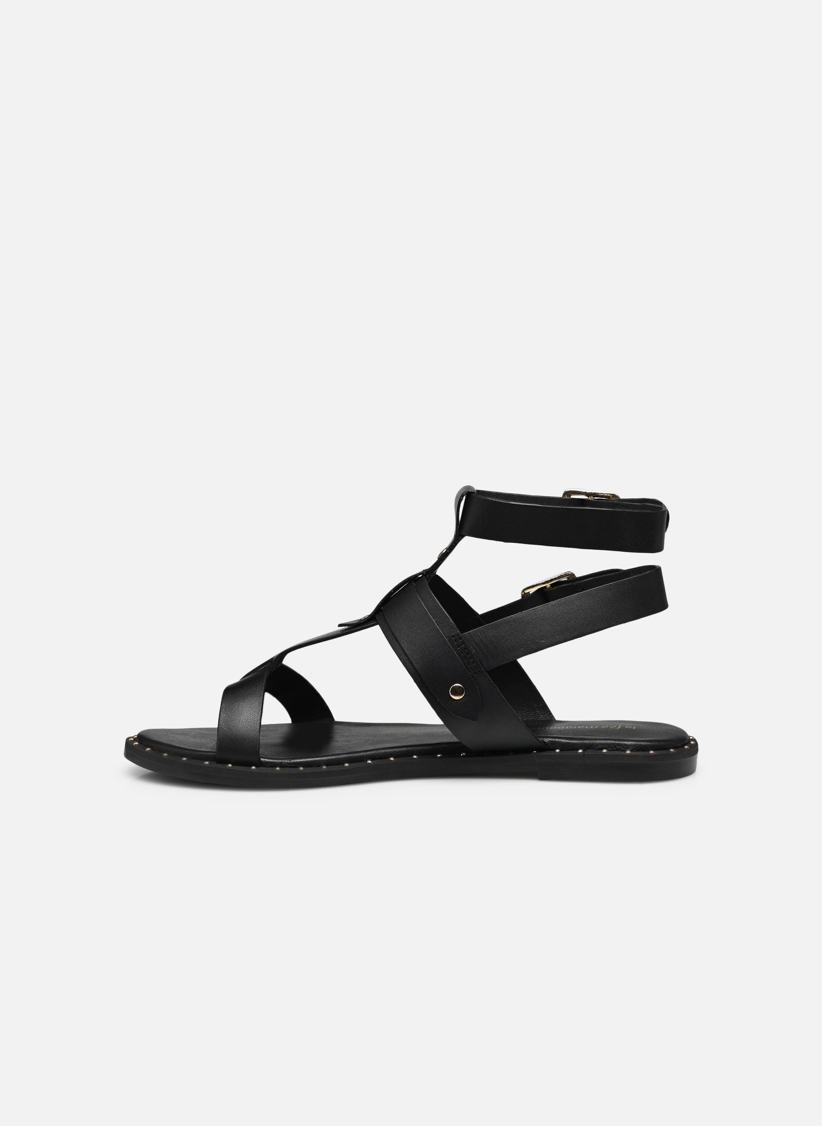 Flache Sandalen FJ-AS-DAVINA damen schwarz La Fée Maraboutée Flache Sandalen FJ-AS-DAVINA damen schwarz Noir