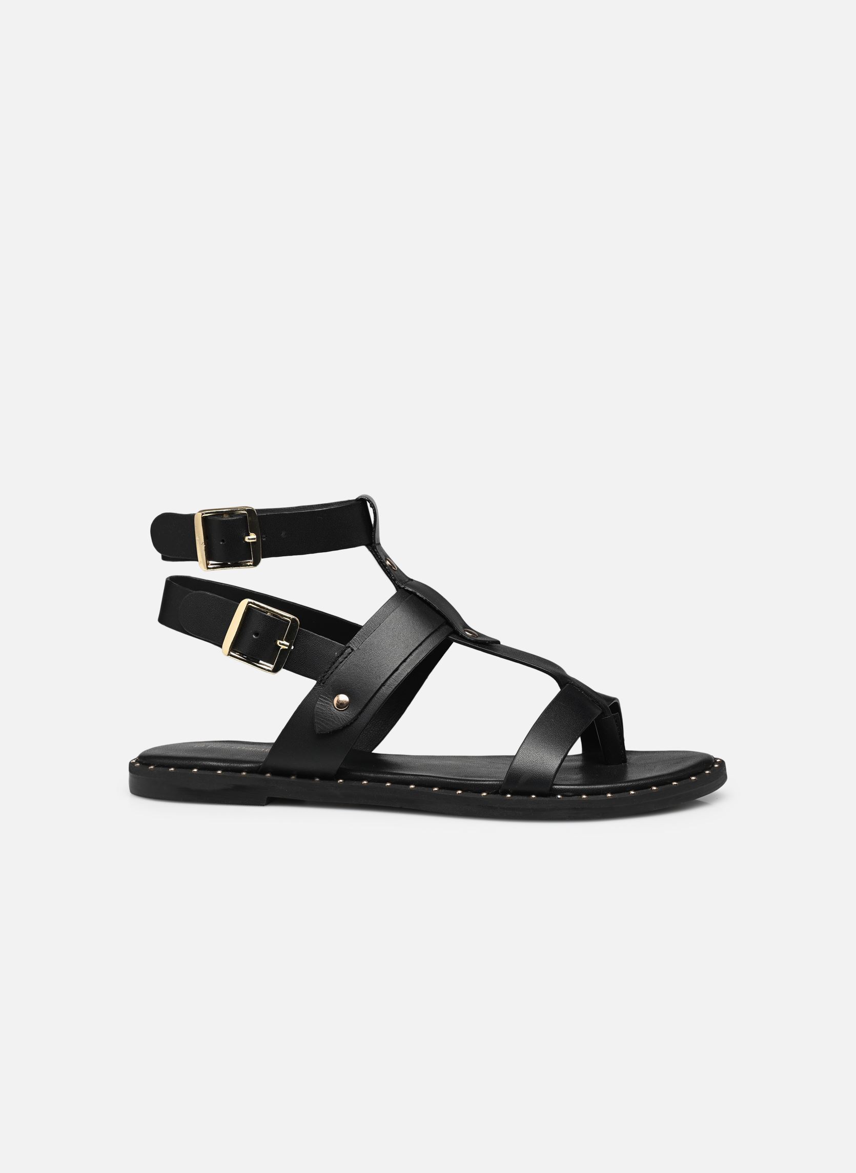 Flache Sandalen FJ-AS-DAVINA damen schwarz La Fée Maraboutée Flache Sandalen FJ-AS-DAVINA damen schwarz Noir