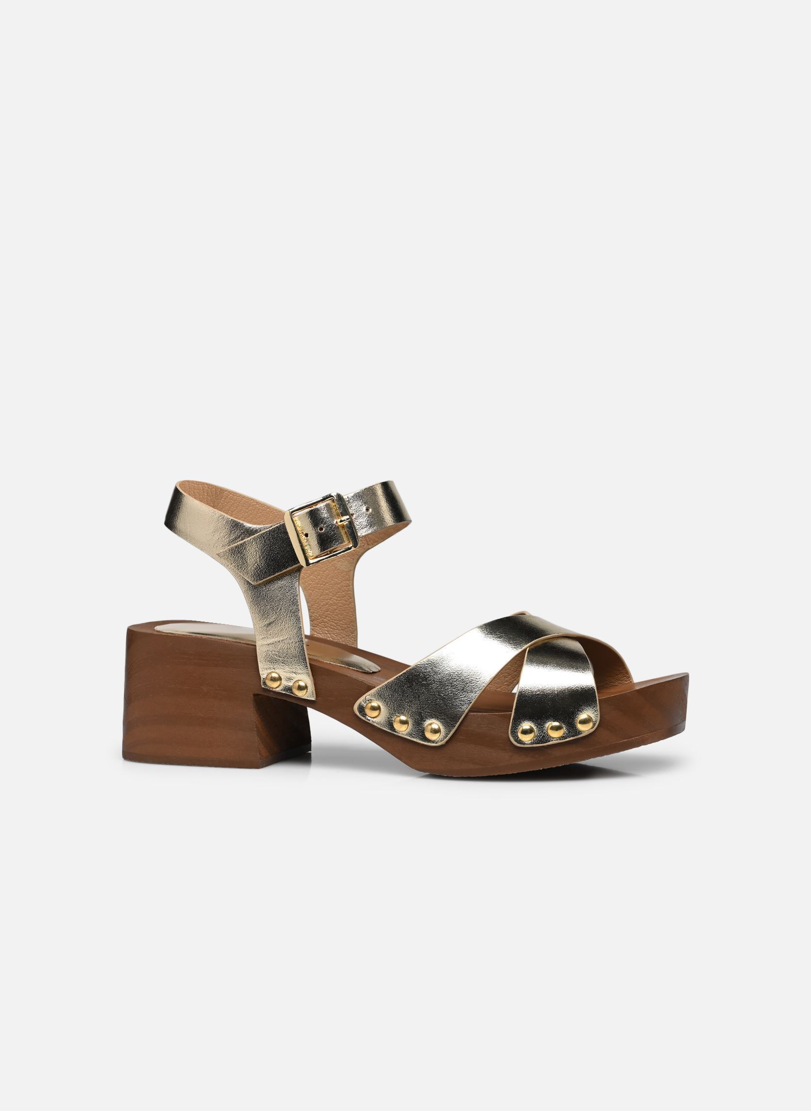 Tamaris Sandali con zeppa e plateau 28218-44 donna oro e bronzo online