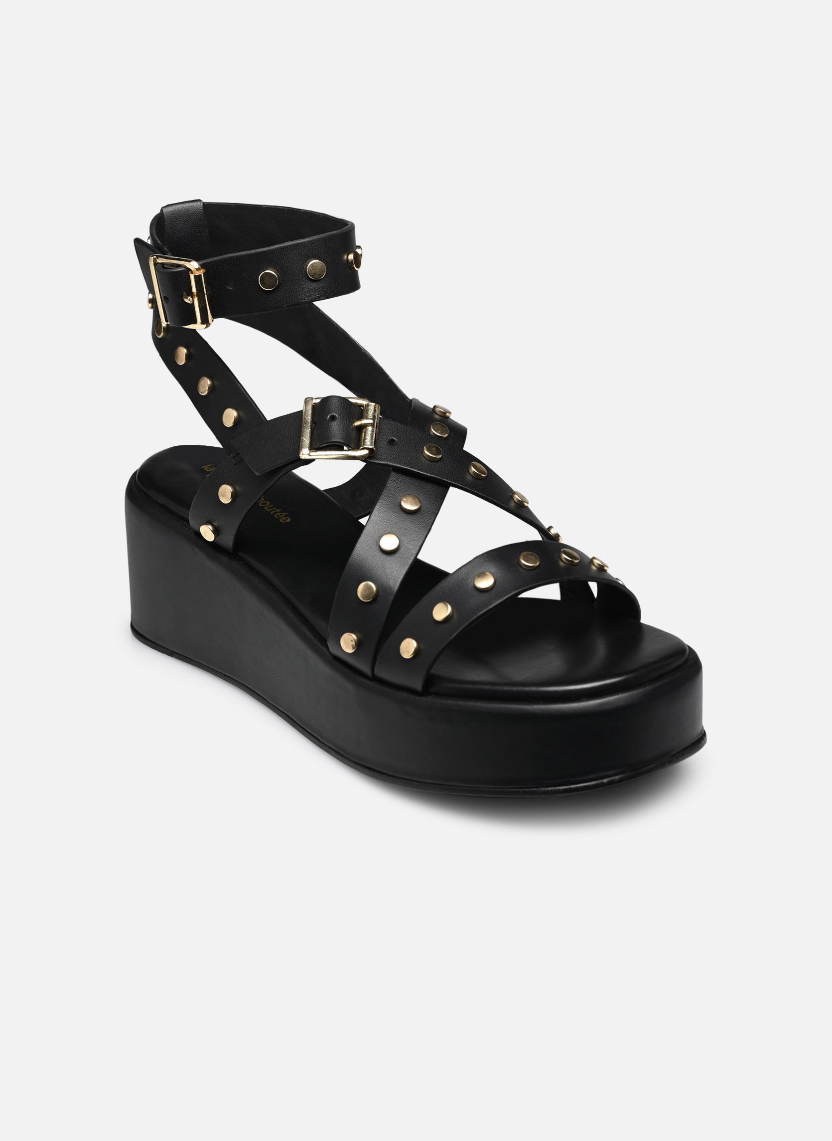 Sandalias y plataformas de cuña FJ-AS-DALILI mujer negro La Fée Maraboutée Sandalias y plataformas de cuña FJ-AS-DALILI mujer negro Noir