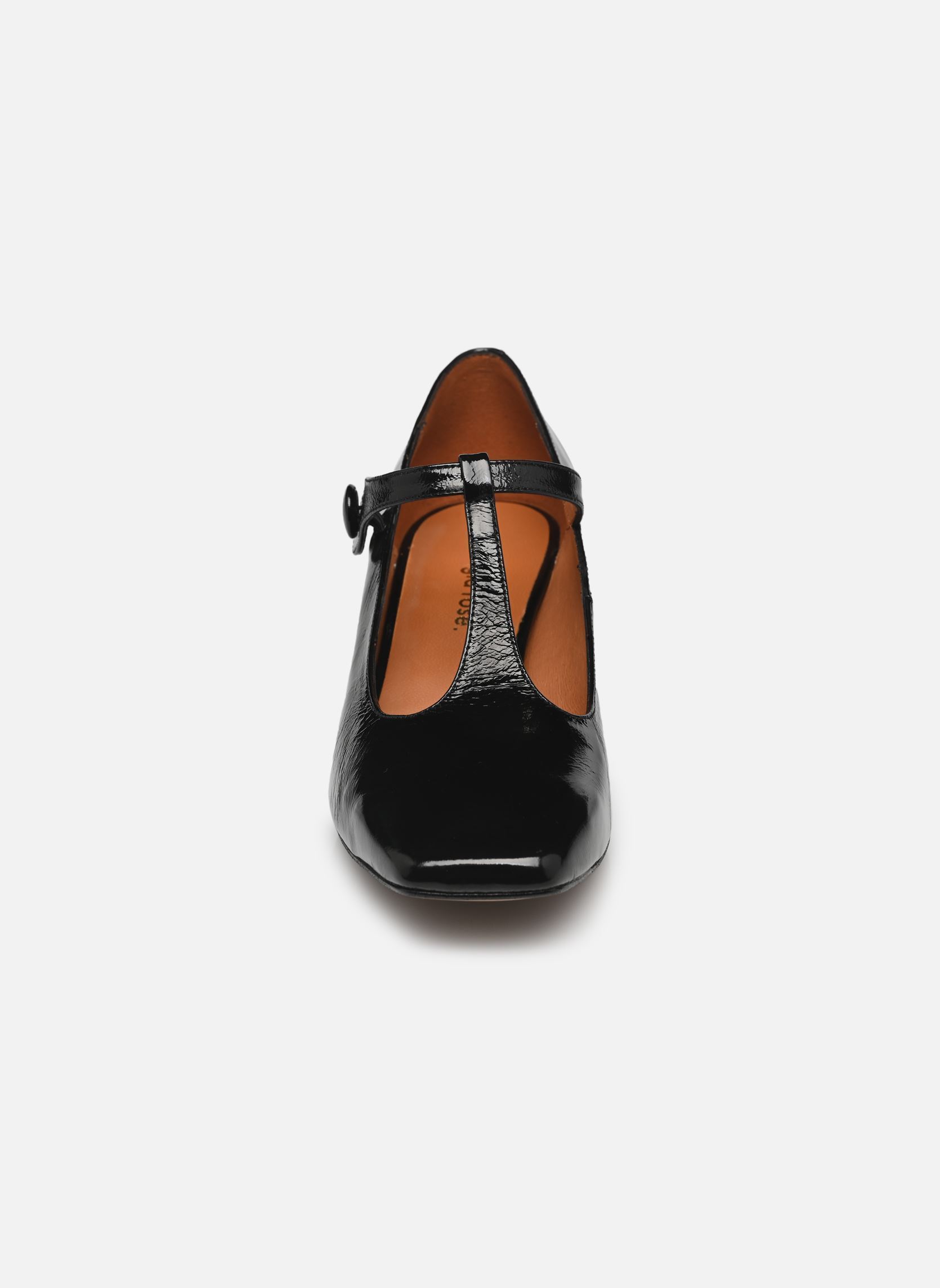 Pumps Argila - Cuir Vernis plissé damen schwarz Georgia Rose Pumps Argila - Cuir Vernis plissé damen schwarz NOIR