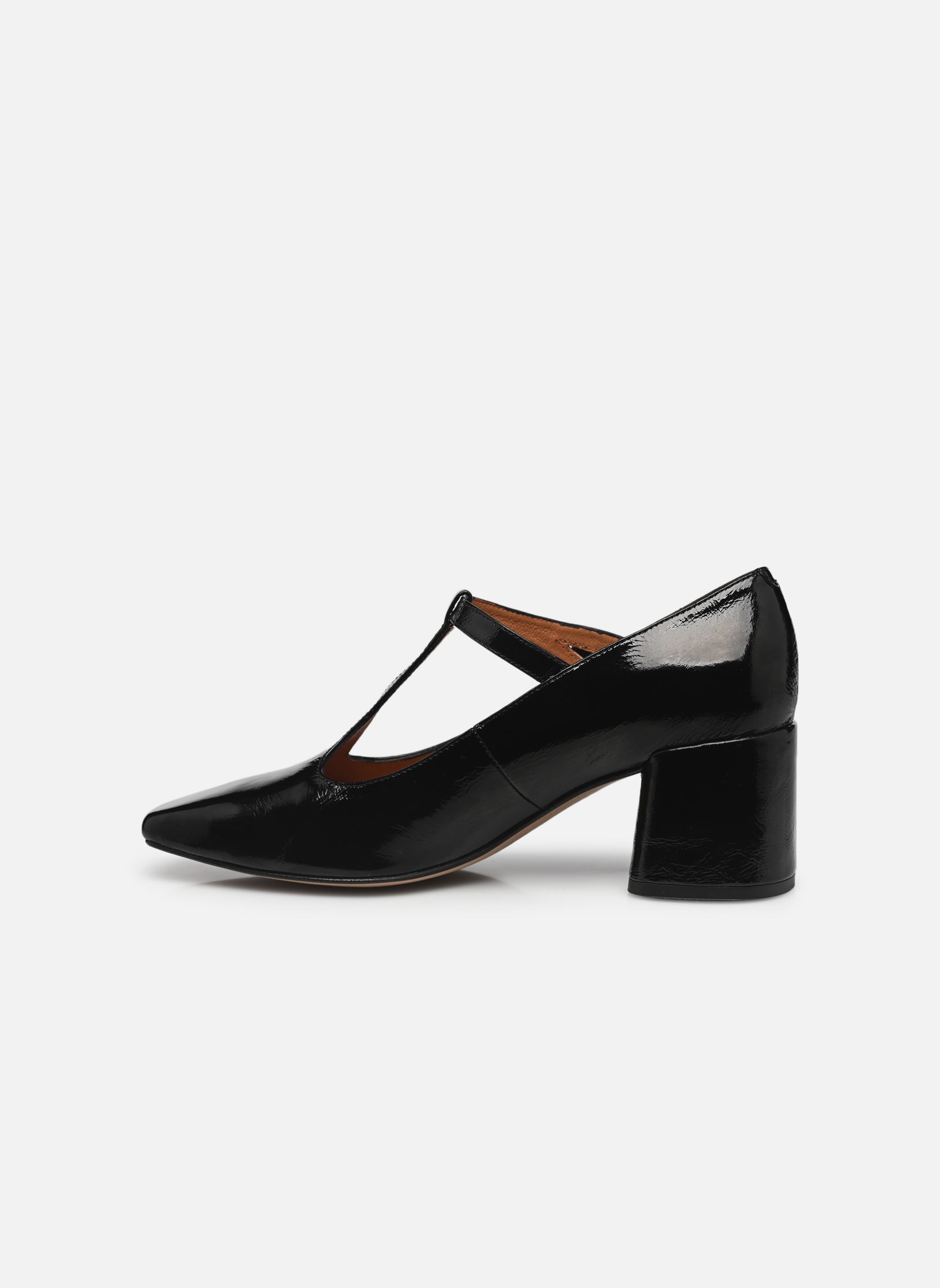 Pumps Argila - Cuir Vernis plissé damen schwarz Georgia Rose Pumps Argila - Cuir Vernis plissé damen schwarz NOIR