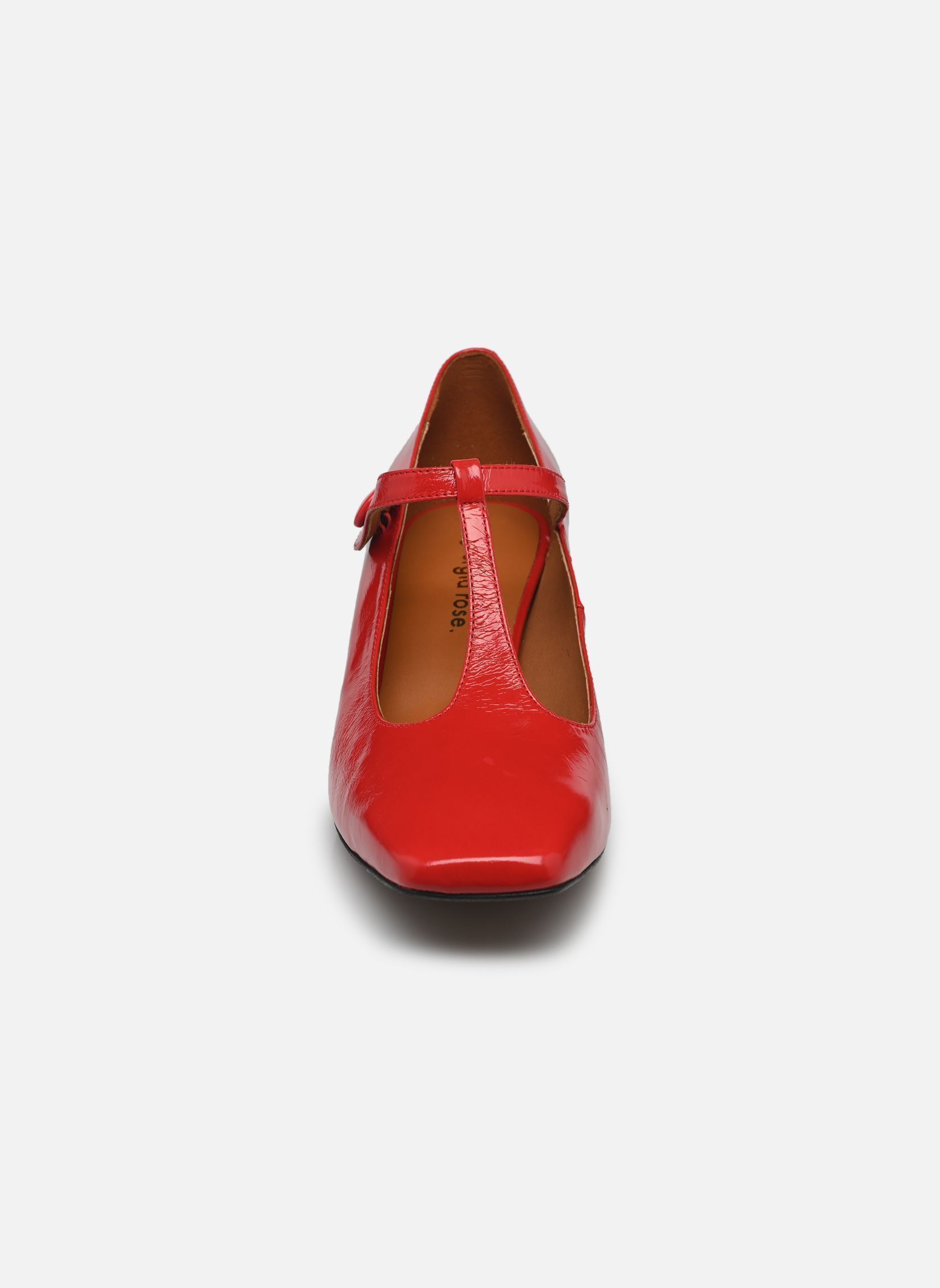Décolleté Argila - Cuir Vernis plissé donna rosso Georgia Rose Décolleté Argila - Cuir Vernis plissé donna rosso ROUGE