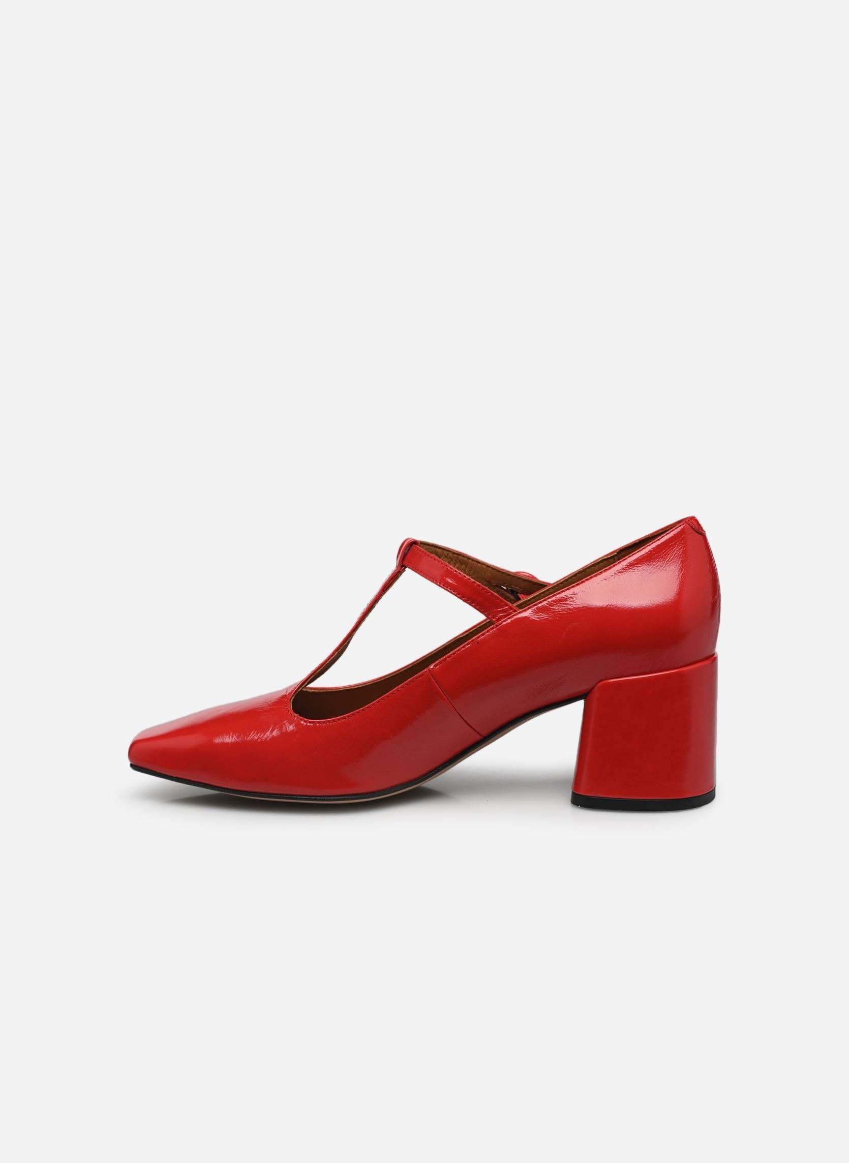 Décolleté Argila - Cuir Vernis plissé donna rosso Georgia Rose Décolleté Argila - Cuir Vernis plissé donna rosso ROUGE