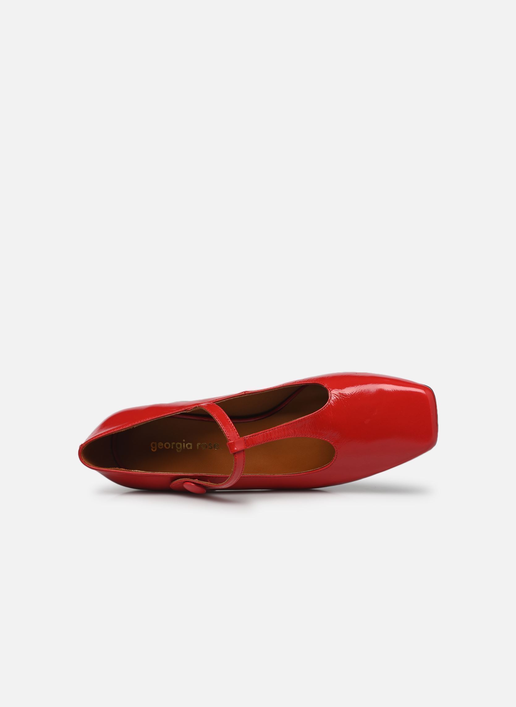 Décolleté Argila - Cuir Vernis plissé donna rosso Georgia Rose Décolleté Argila - Cuir Vernis plissé donna rosso ROUGE