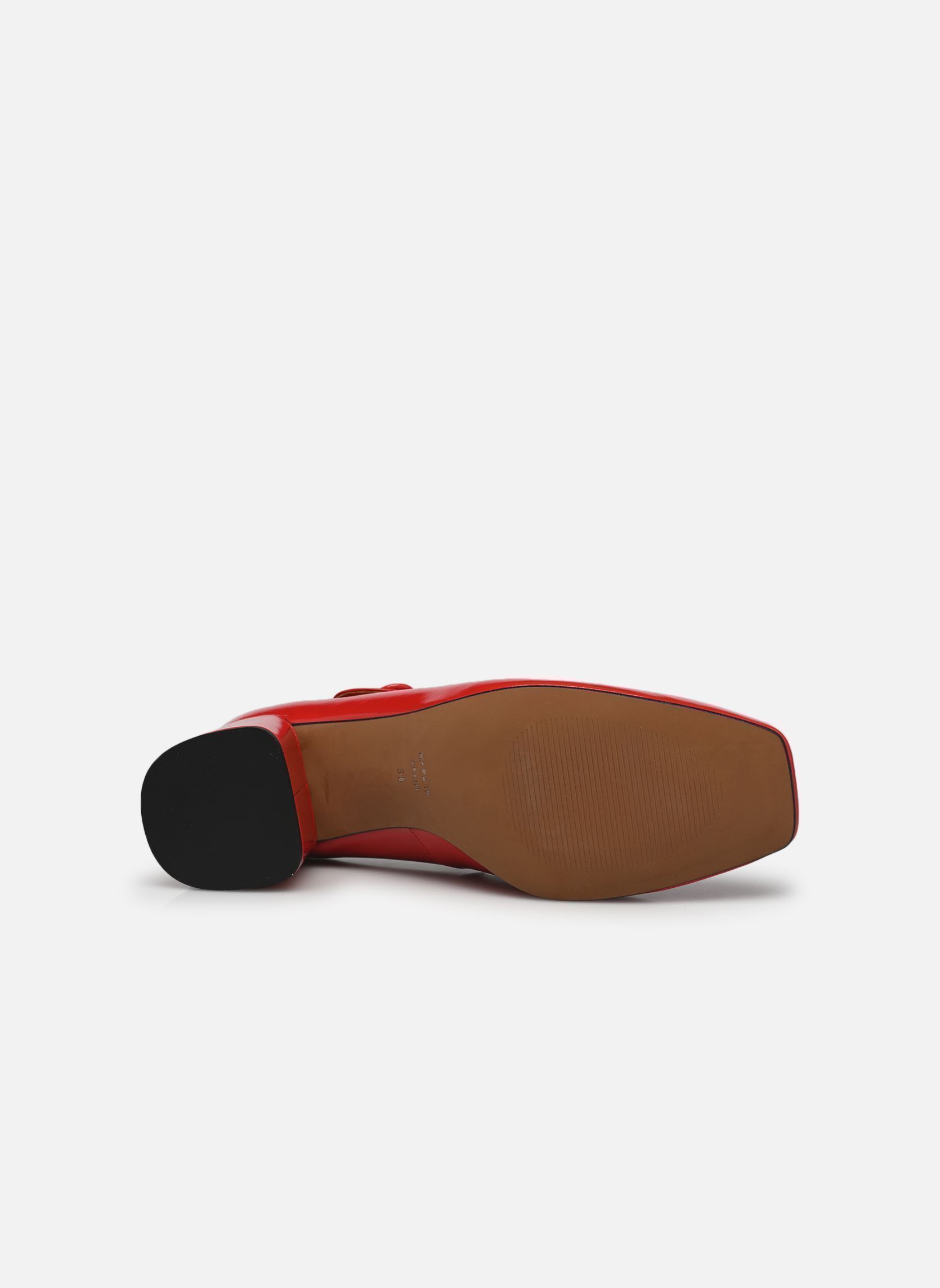Décolleté Argila - Cuir Vernis plissé donna rosso Georgia Rose Décolleté Argila - Cuir Vernis plissé donna rosso ROUGE