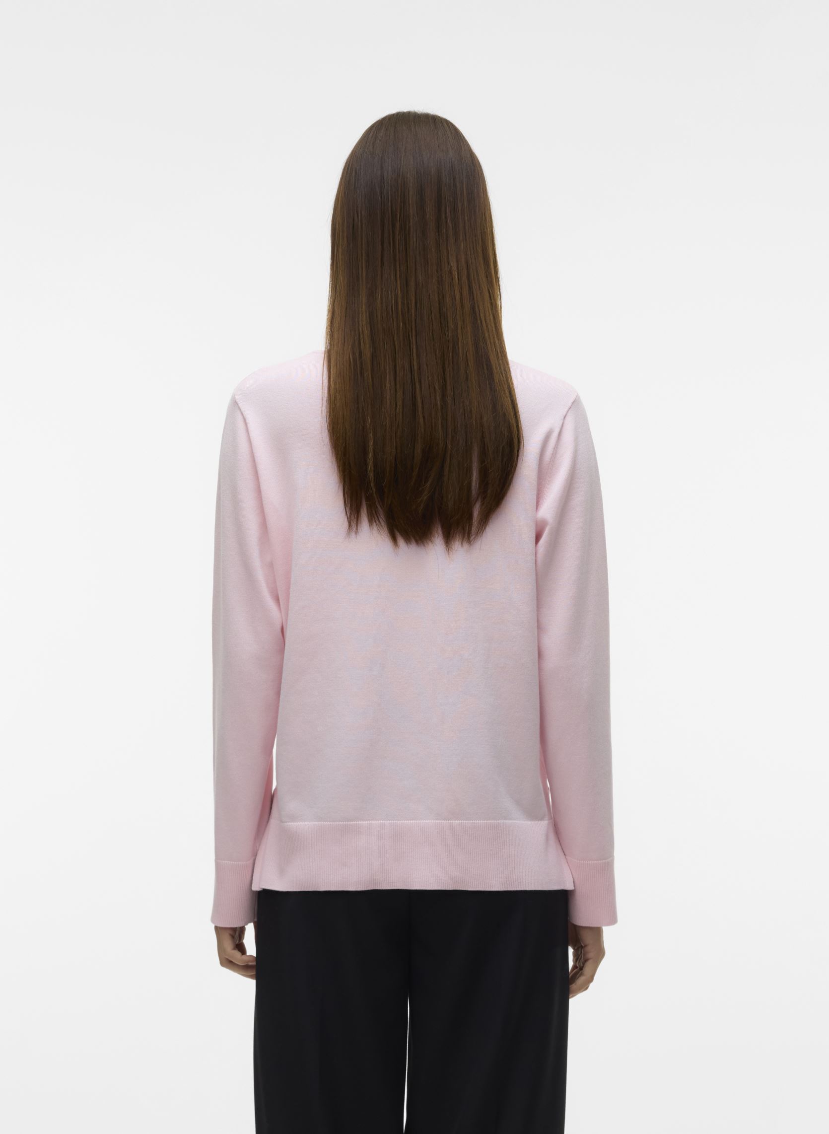 Pullover VMSILJE LS V-NECK PULLOVER GA NOOS damen rosa Vero Moda Pullover VMSILJE LS V-NECK PULLOVER GA NOOS damen rosa PINK-A-BOO