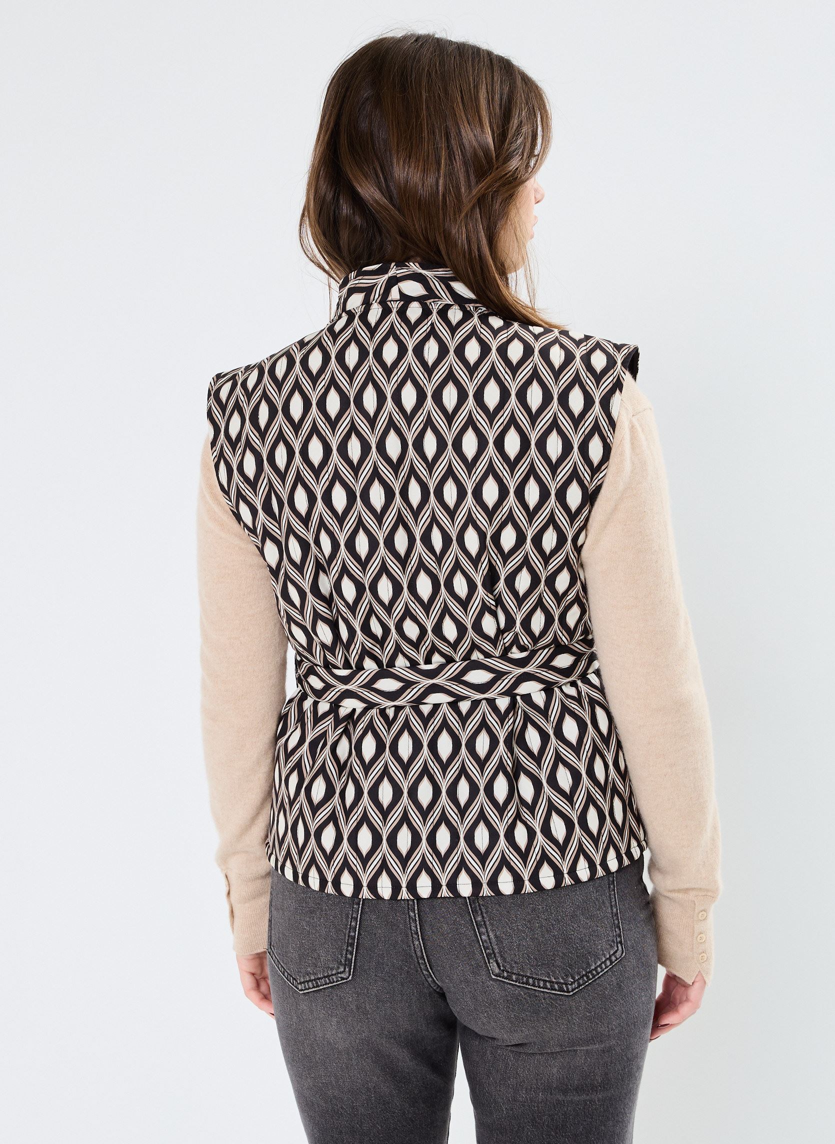 Westen VMVARIA S/L WAISTCOAT WVN BTQ GA damen schwarz Vero Moda Westen VMVARIA S/L WAISTCOAT WVN BTQ GA damen schwarz BLACK