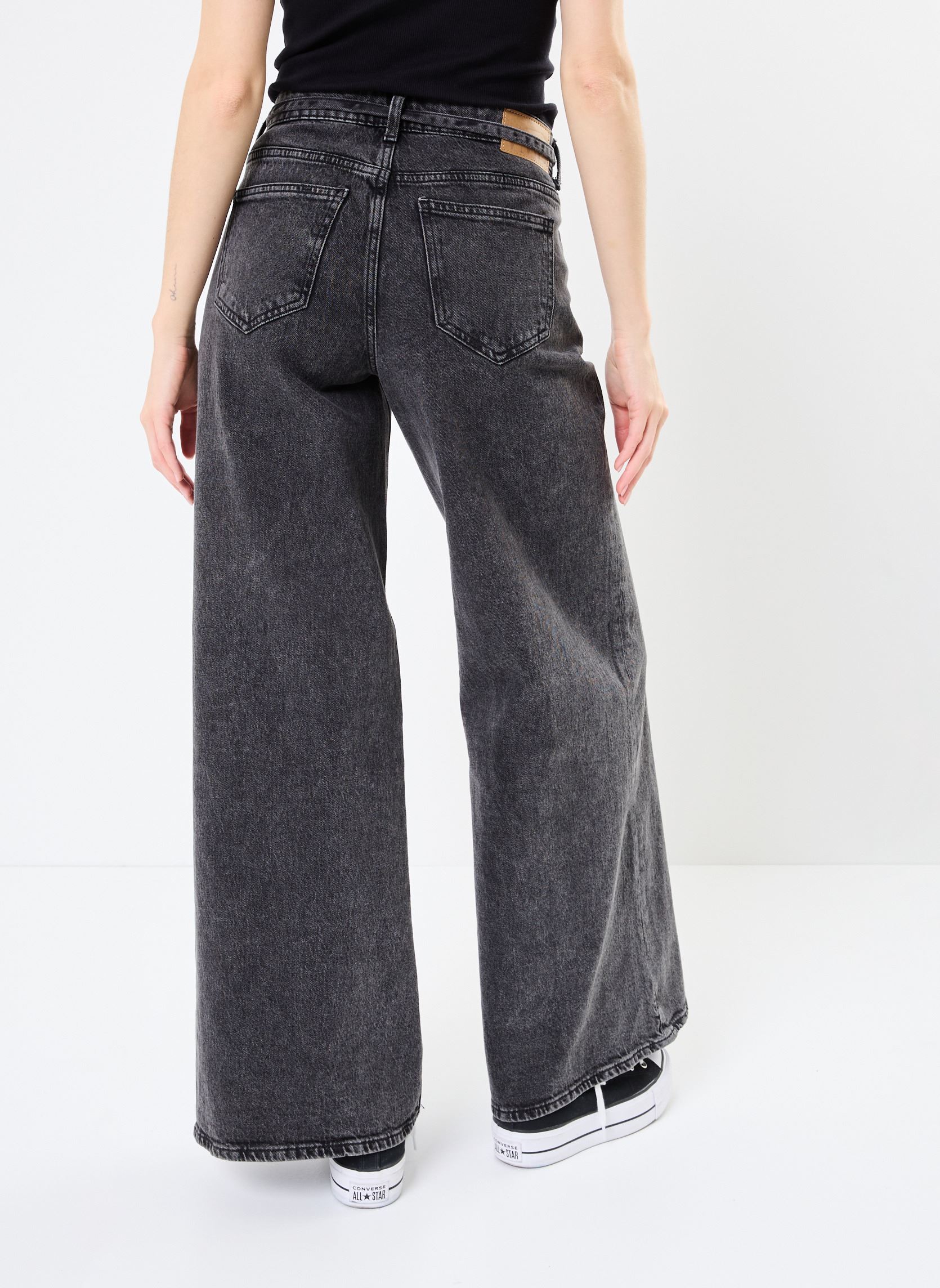 Jeans larghi VMANNET MR WIDE JEANS RA131 donna nero Vero Moda Jeans larghi VMANNET MR WIDE JEANS RA131 donna nero Black Denim