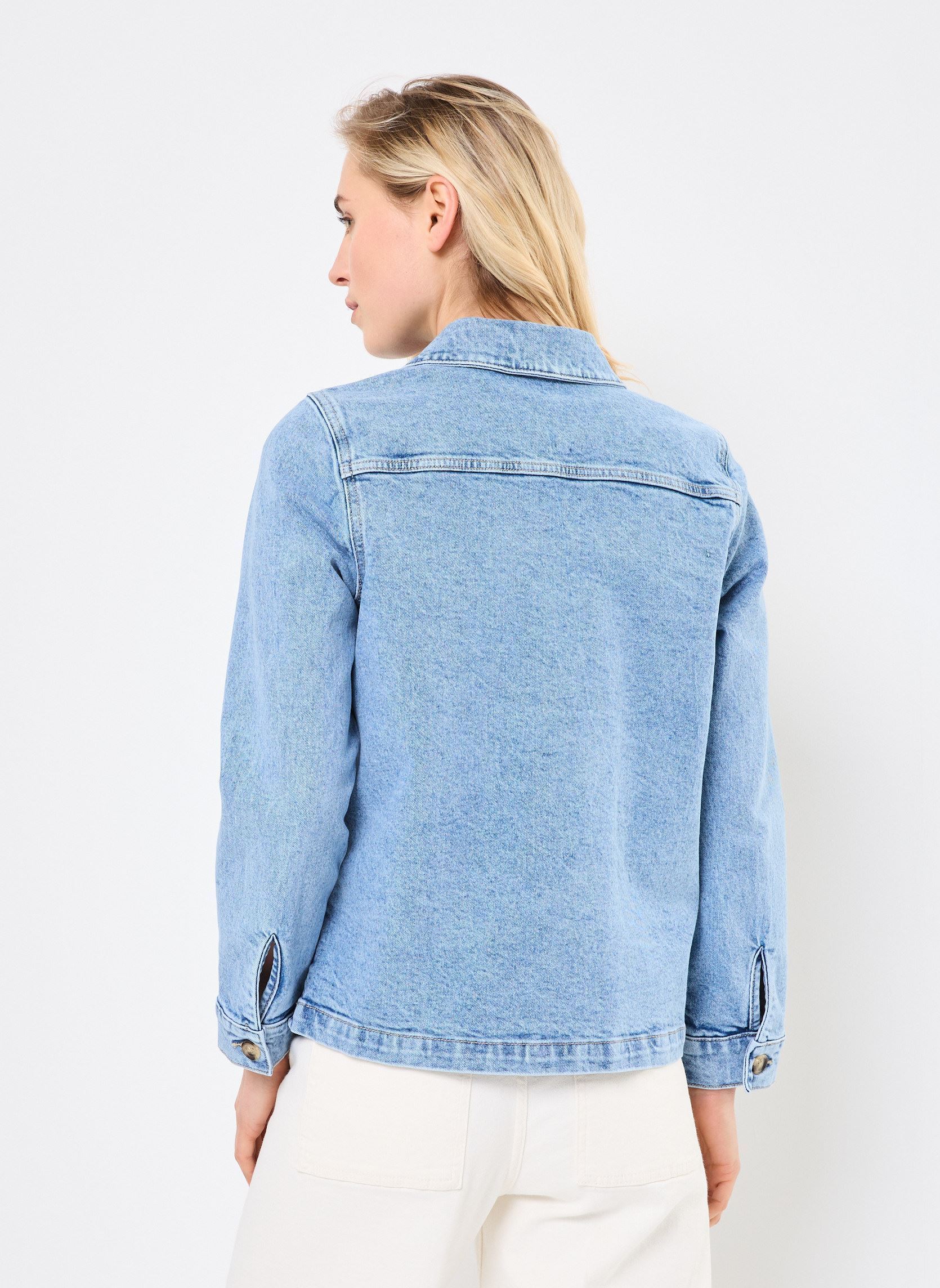 Vestes en jean VMKISSELY LS LOOSE DNM JACKET VI3478 LCS femme bleu Vero Moda Vestes en jean VMKISSELY LS LOOSE DNM JACKET VI3478 LCS femme bleu Light Blue Denim