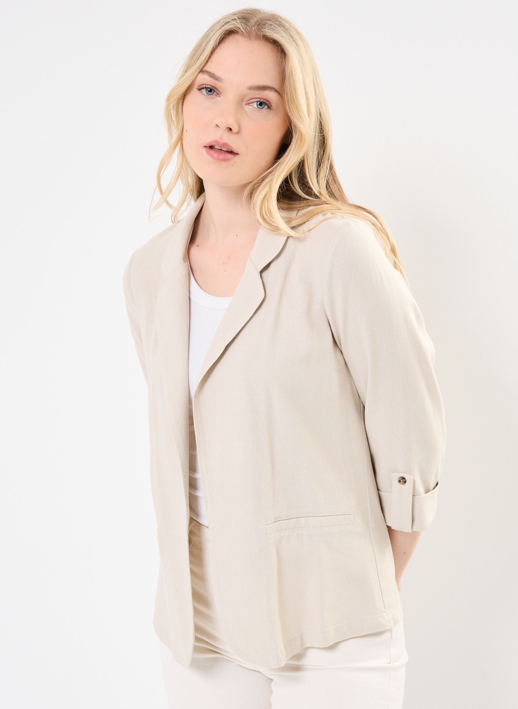 Vêtements Vero Moda VMJESMILO 34 LOOSE BLAZER WVN GA NOOS pour Accessoires