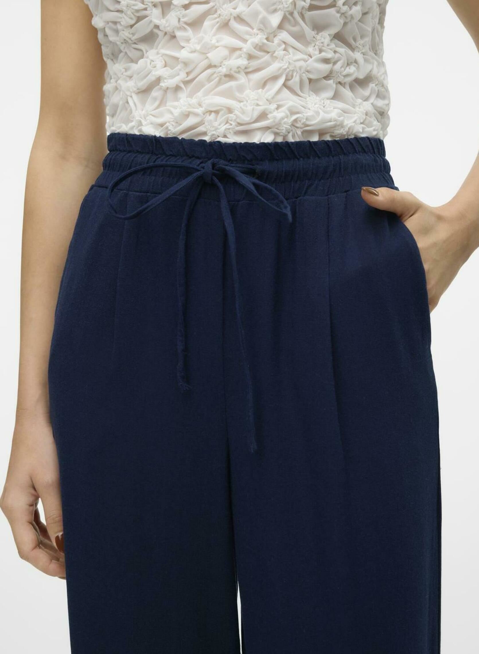 Weite Hosen VMJESMILO WIDE PANTS WVN GA NOOS damen blau Vero Moda Weite Hosen VMJESMILO WIDE PANTS WVN GA NOOS damen blau NAVY BLAZER