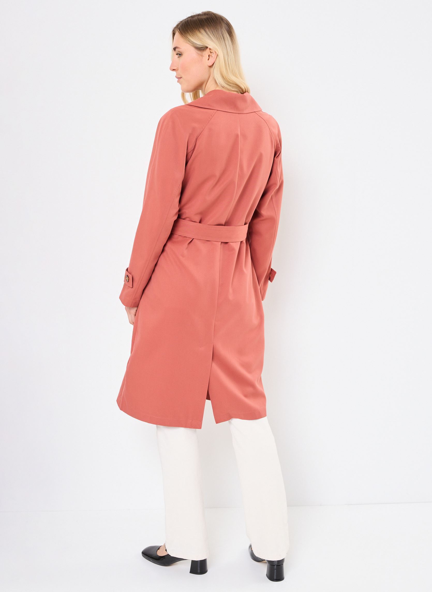 Trenchcoats VMLOU LONG TRENCHCOAT ENT dames oranje Vero Moda Trenchcoats VMLOU LONG TRENCHCOAT ENT dames oranje Marsala