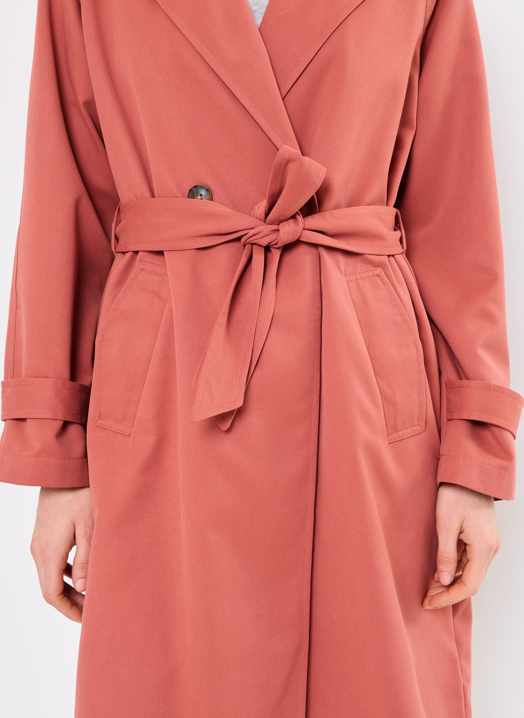 Trenchcoats VMLOU LONG TRENCHCOAT ENT dames oranje Vero Moda Trenchcoats VMLOU LONG TRENCHCOAT ENT dames oranje Marsala