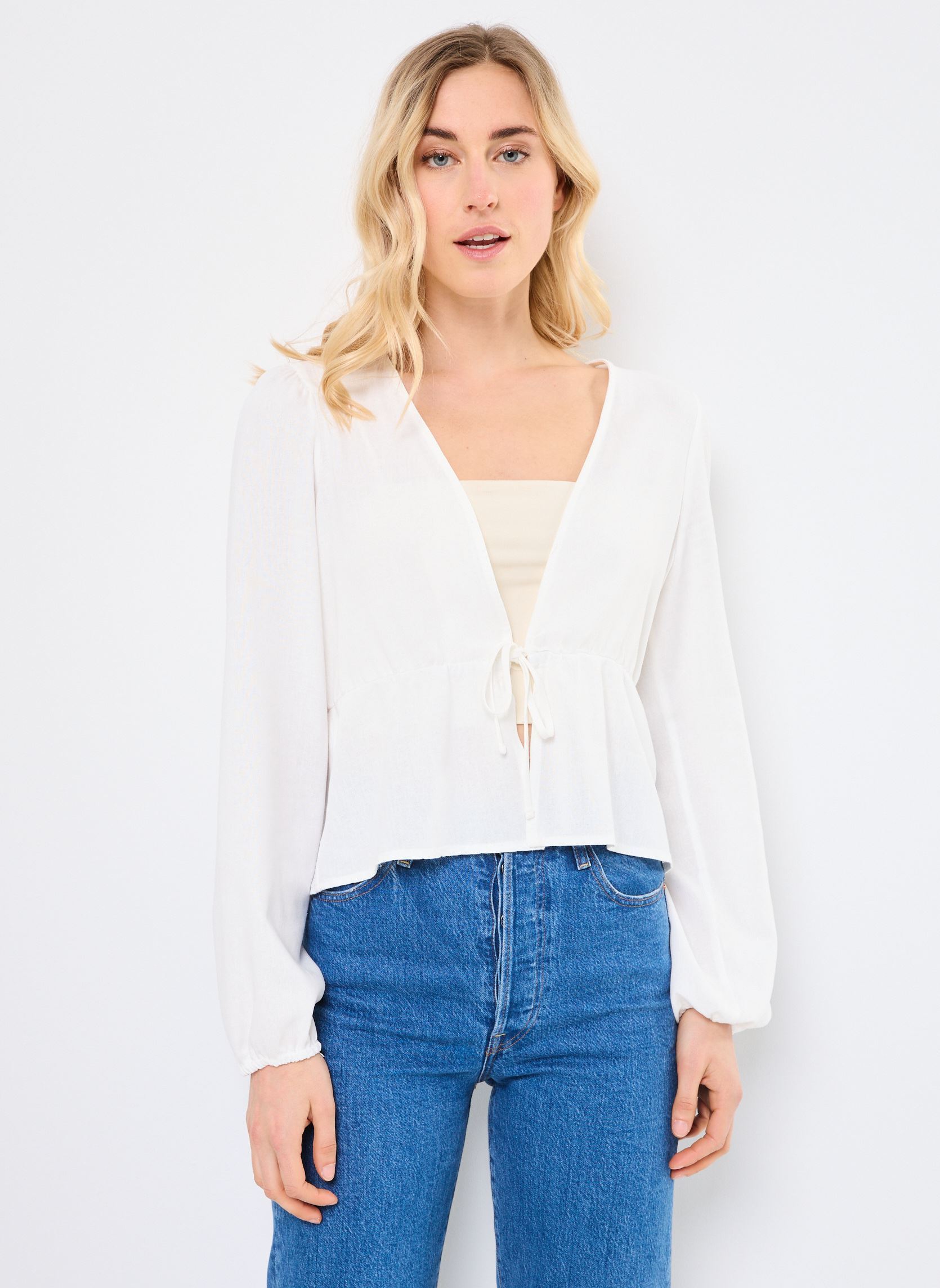 Vêtements Vero Moda VMMYMILO / TIE DETAIL TOP WVN GA pour Accessoires