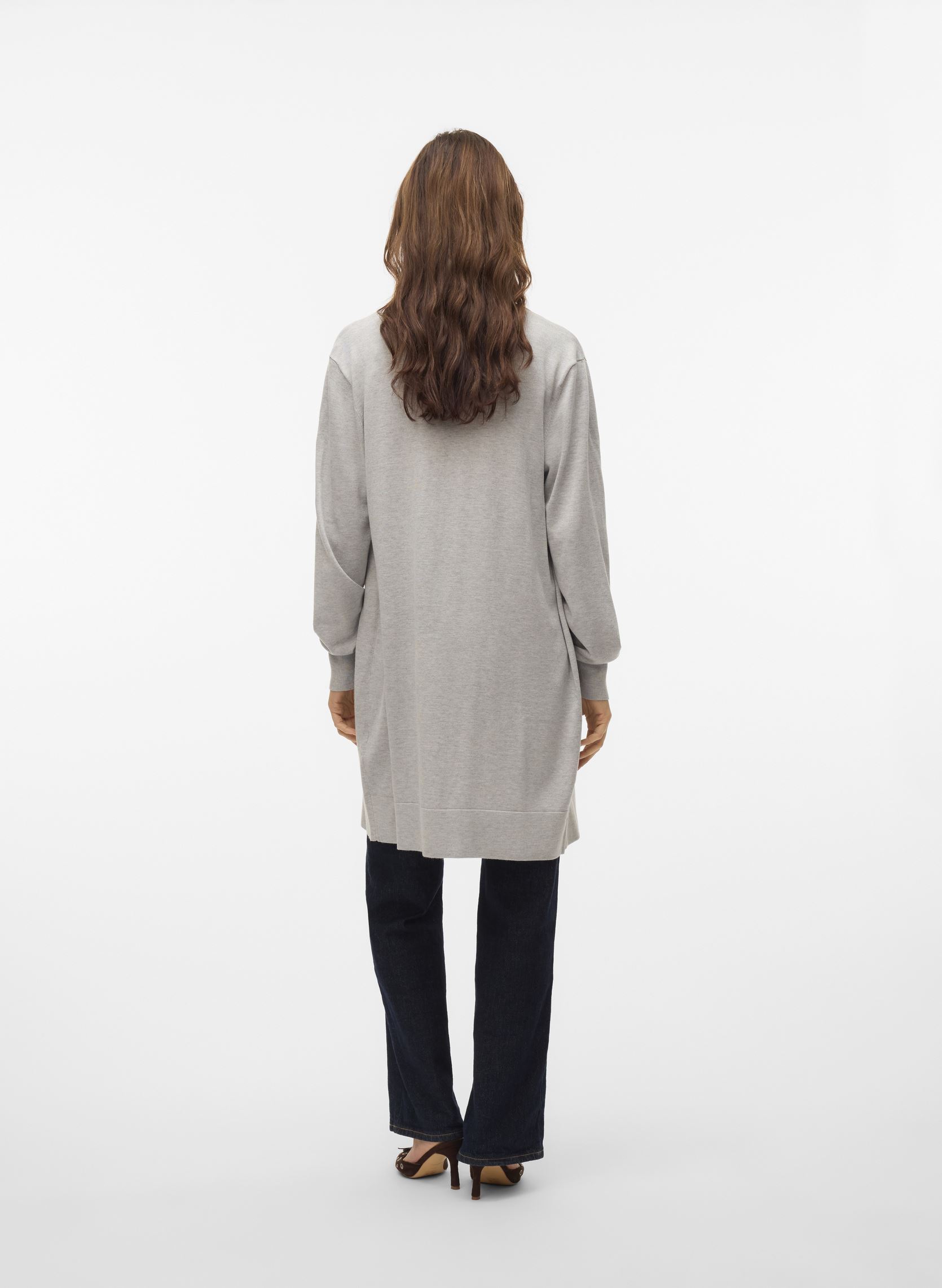Strickjacken und Westen VMSILJE LS OPEN CARDIGAN GA NOOS damen grau Vero Moda Strickjacken und Westen VMSILJE LS OPEN CARDIGAN GA NOOS damen grau LIGHT GREY MELANGE