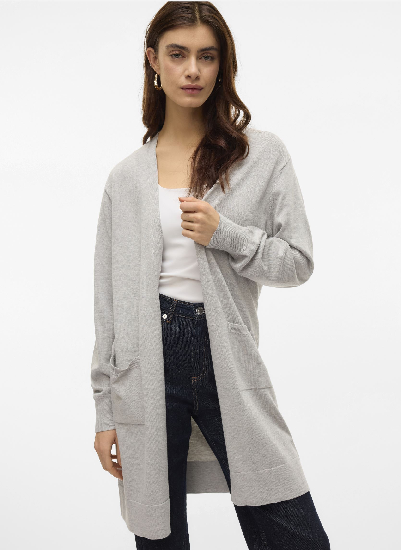 Vêtements Vero Moda VMSILJE LS OPEN CARDIGAN GA NOOS pour Accessoires