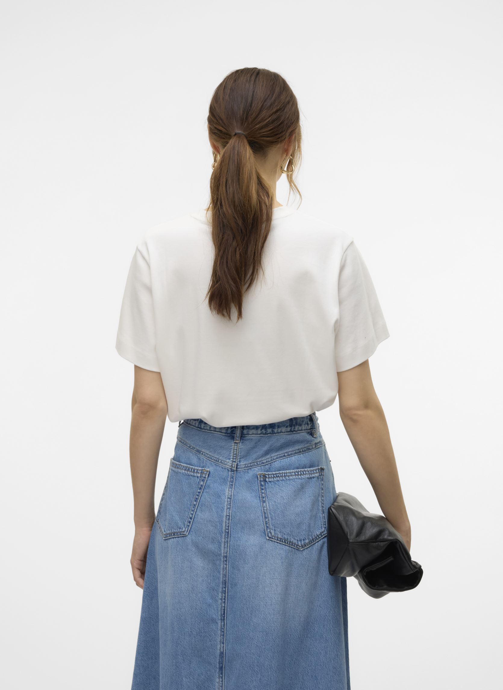 Tee-shirts manches courtes VMSONYA METTE SS TOP BOX JRS GA SKATER femme blanc Vero Moda Tee-shirts manches courtes VMSONYA METTE SS TOP BOX JRS GA SKATER femme blanc Snow white