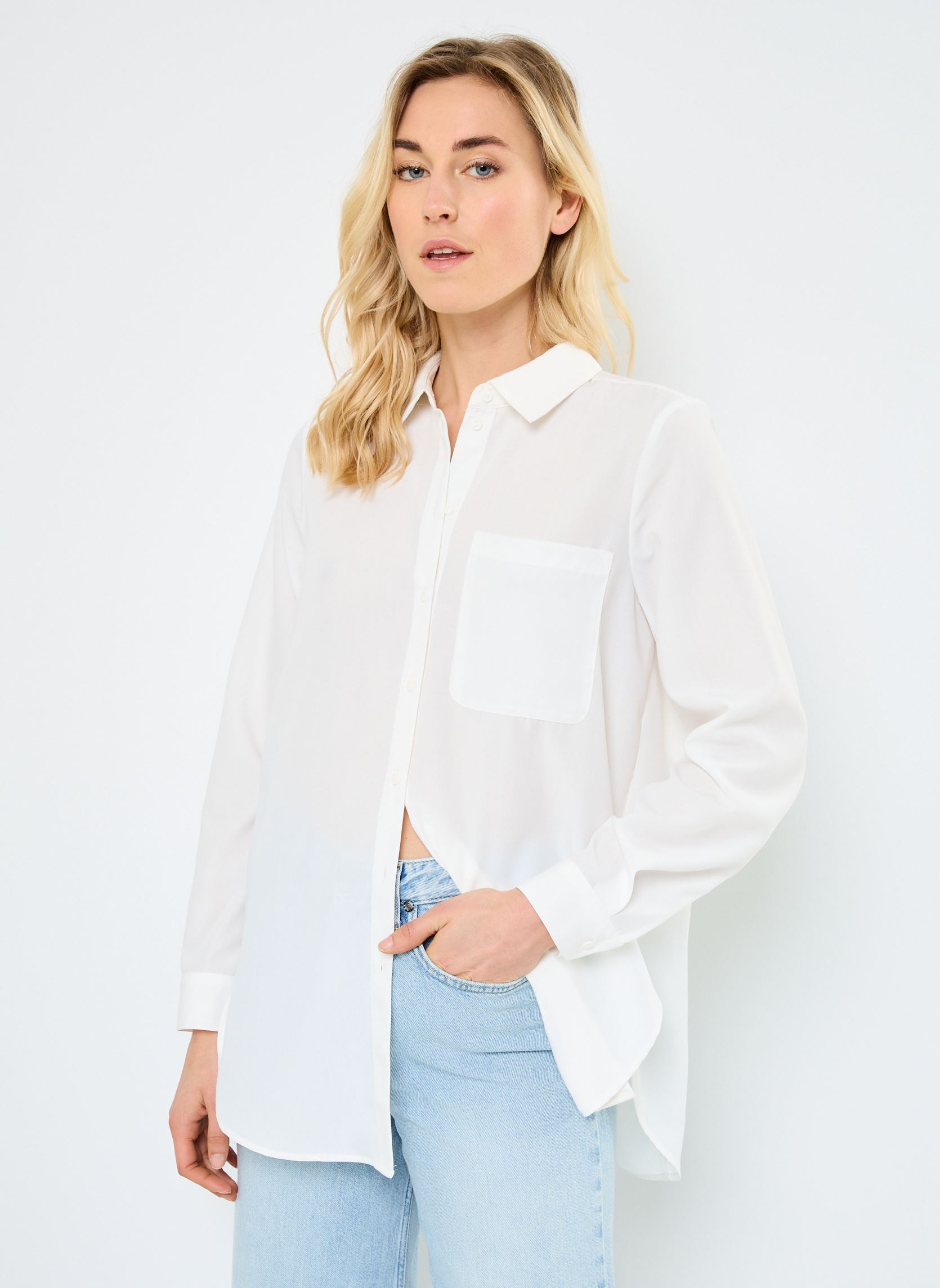 Vêtements Vero Moda VMVERA / LONG SHIRT WVN BTQ GA pour Accessoires - vue 2