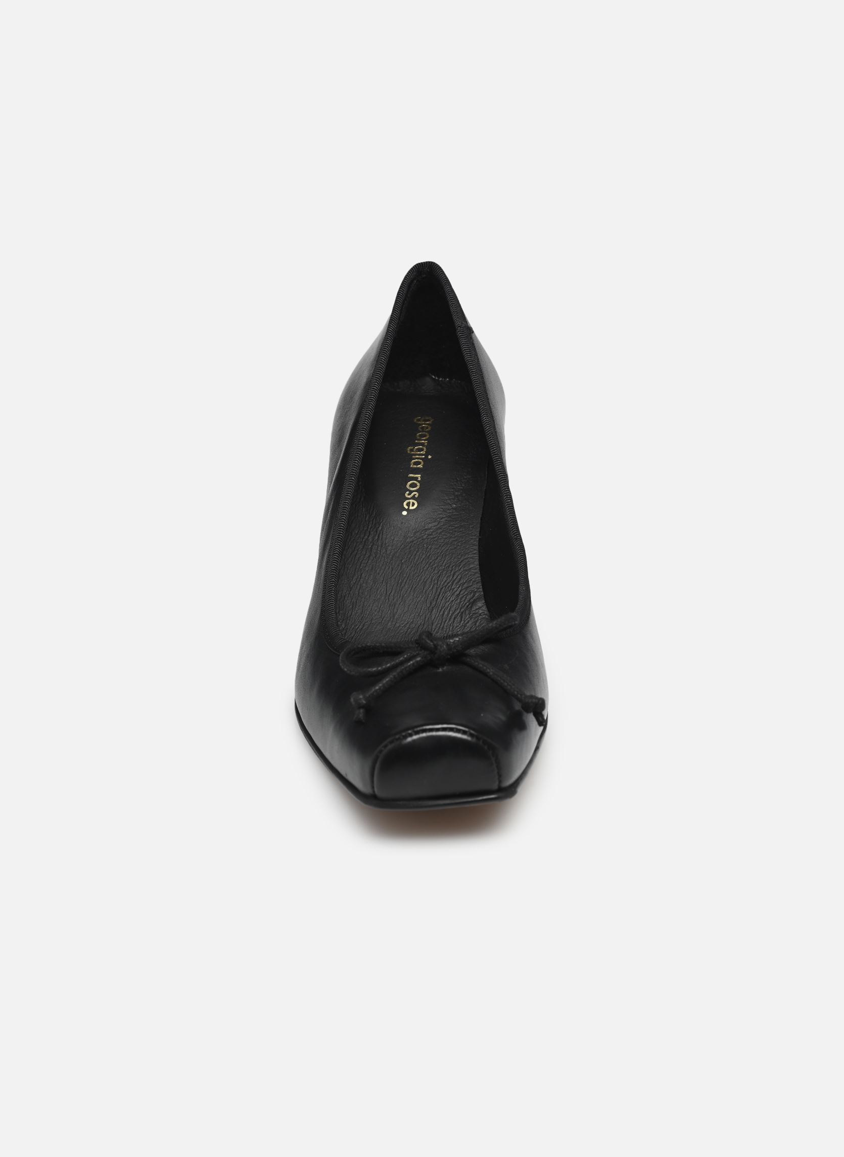 Zapatos de tacón Abale - Cuir Vernis plissé mujer negro Georgia Rose Zapatos de tacón Abale - Cuir Vernis plissé mujer negro NOIR