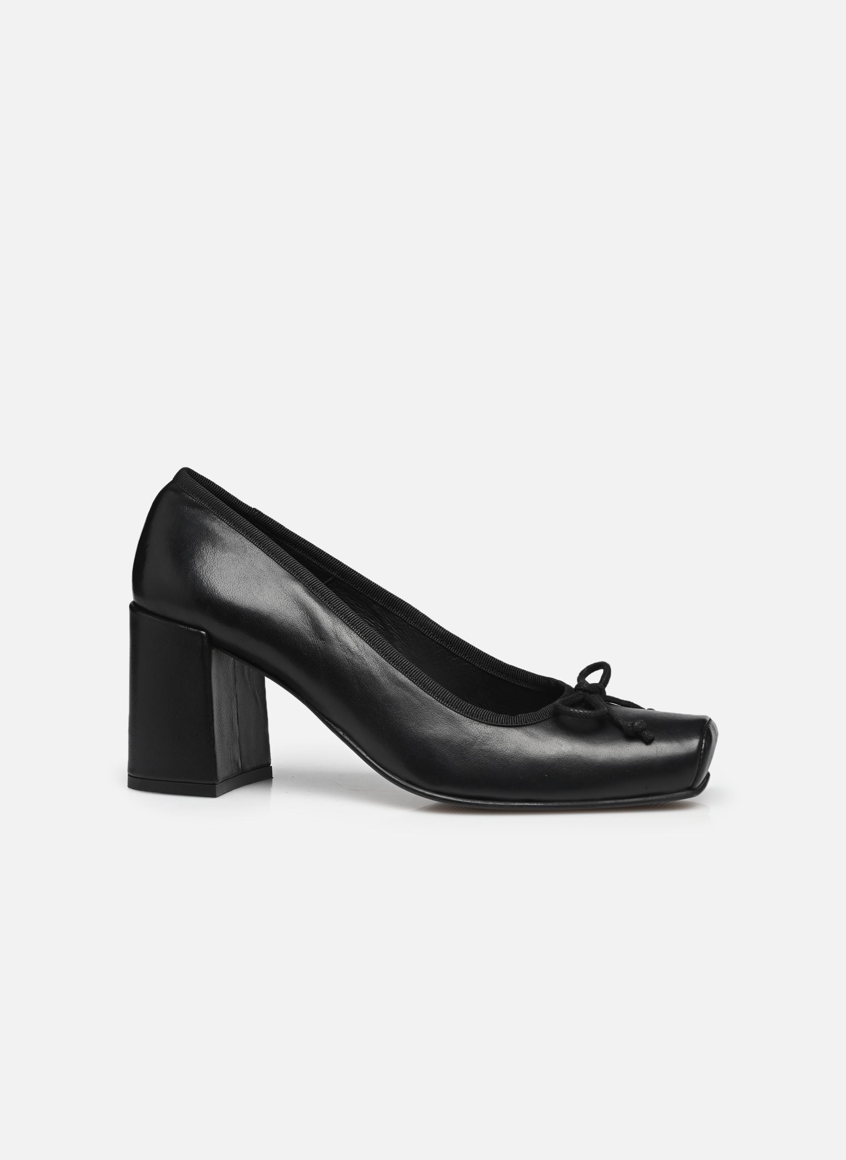 Zapatos de tacón Abale - Cuir Vernis plissé mujer negro Georgia Rose Zapatos de tacón Abale - Cuir Vernis plissé mujer negro NOIR