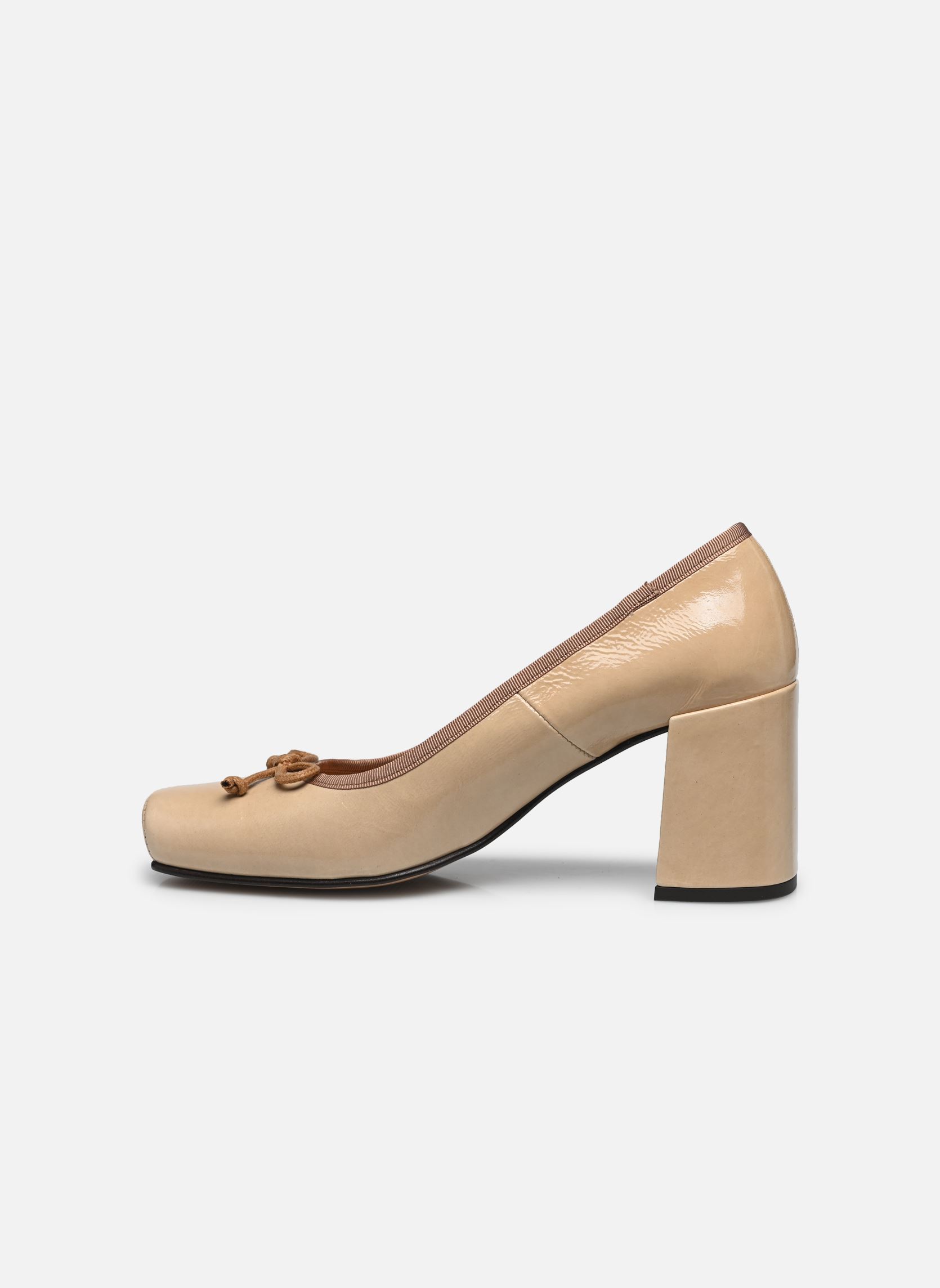 Pumps Abale - Cuir Vernis plissé damen beige Georgia Rose Pumps Abale - Cuir Vernis plissé damen beige BEIGE