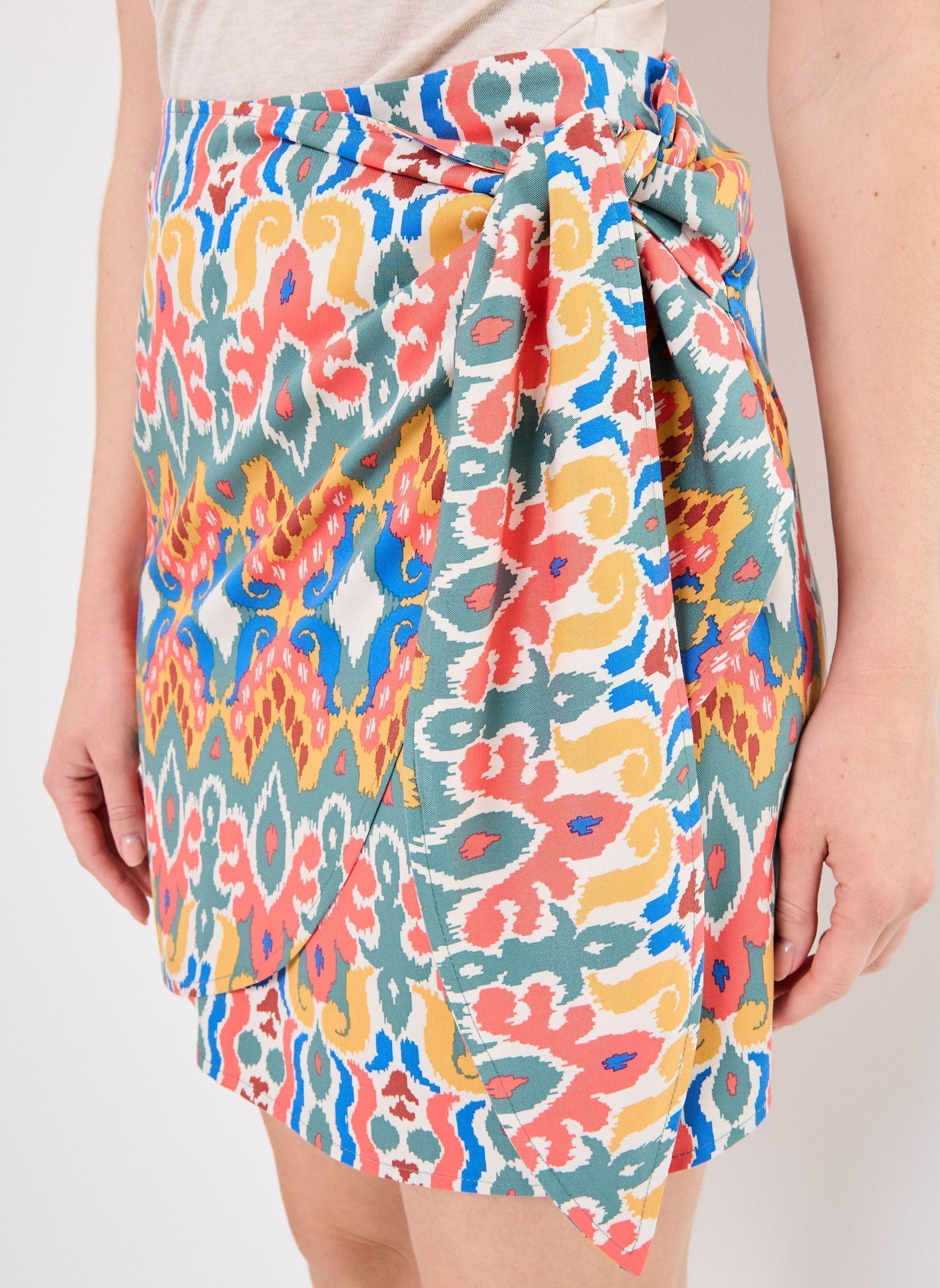 Jupes courtes VMCLAIRE M/W SHORT WRAP SKIRT WVN LCS GA femme multicolore Vero Moda Jupes courtes VMCLAIRE M/W SHORT WRAP SKIRT WVN LCS GA femme multicolore Birch