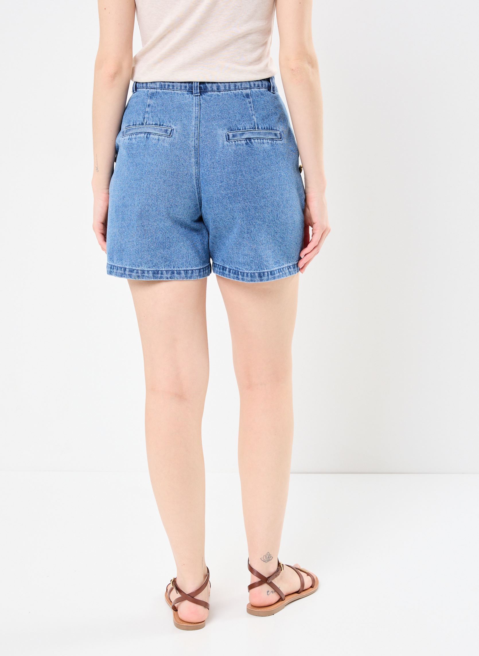 Shorts VMMARGOT HR BUTTONS DENIM SHORTS LCS mujer azul Vero Moda Shorts VMMARGOT HR BUTTONS DENIM SHORTS LCS mujer azul Medium Blue Denim