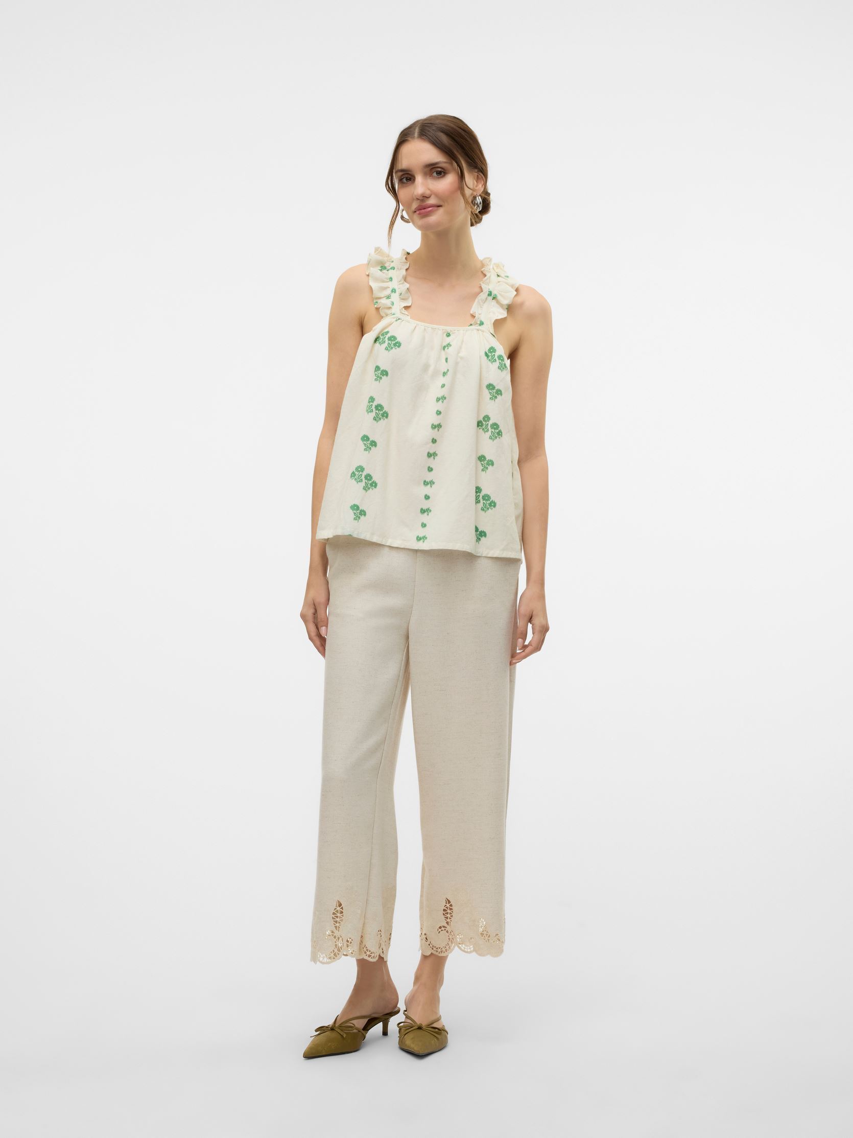Top VMPAMELA SL TOP WVN donna bianco Vero Moda Top VMPAMELA SL TOP WVN donna bianco CLOUD DANCER