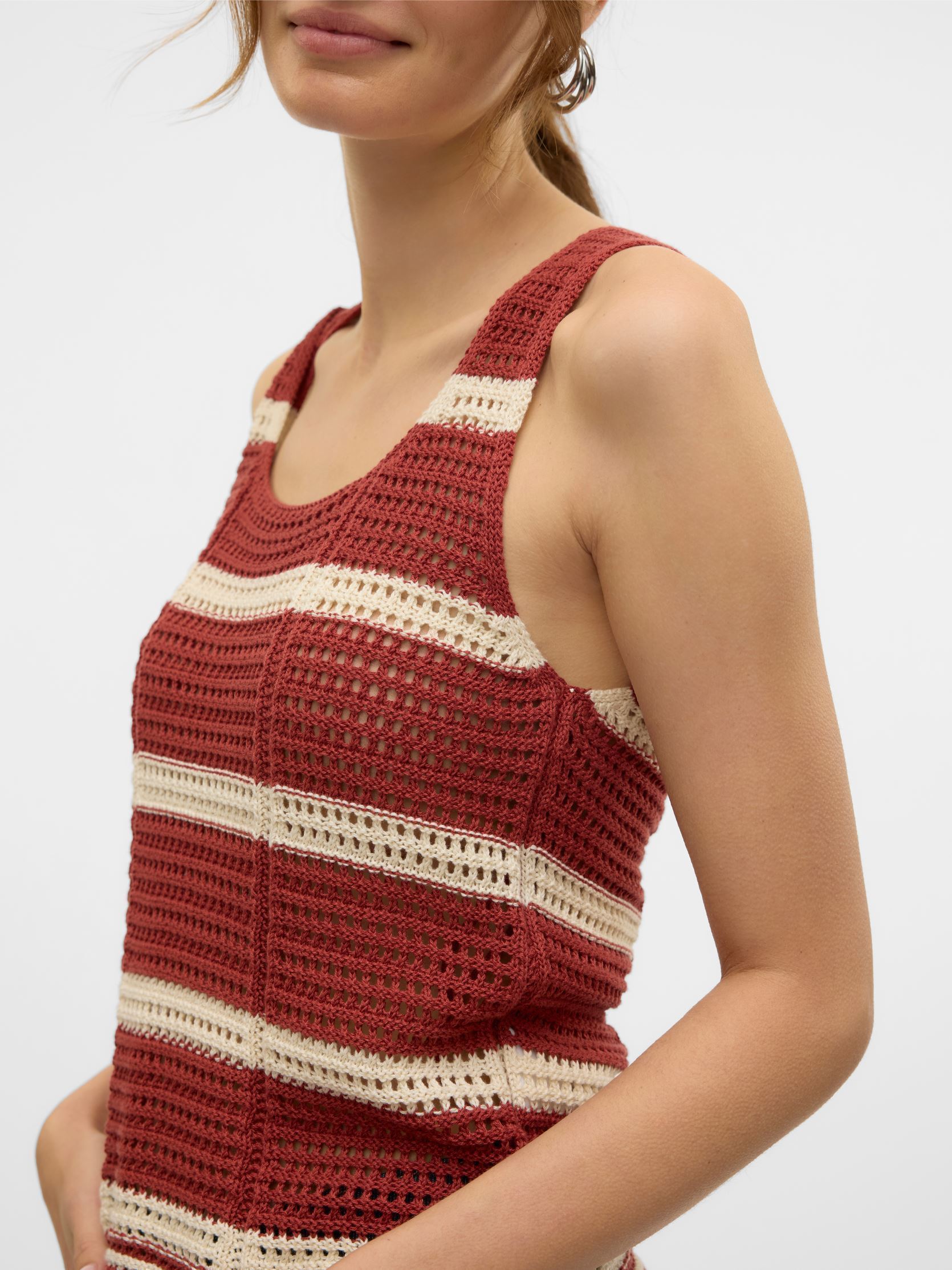 Tanktops VMSARDINIA SL U-NECK TOP SE damen orange Vero Moda Tanktops VMSARDINIA SL U-NECK TOP SE damen orange Marsala