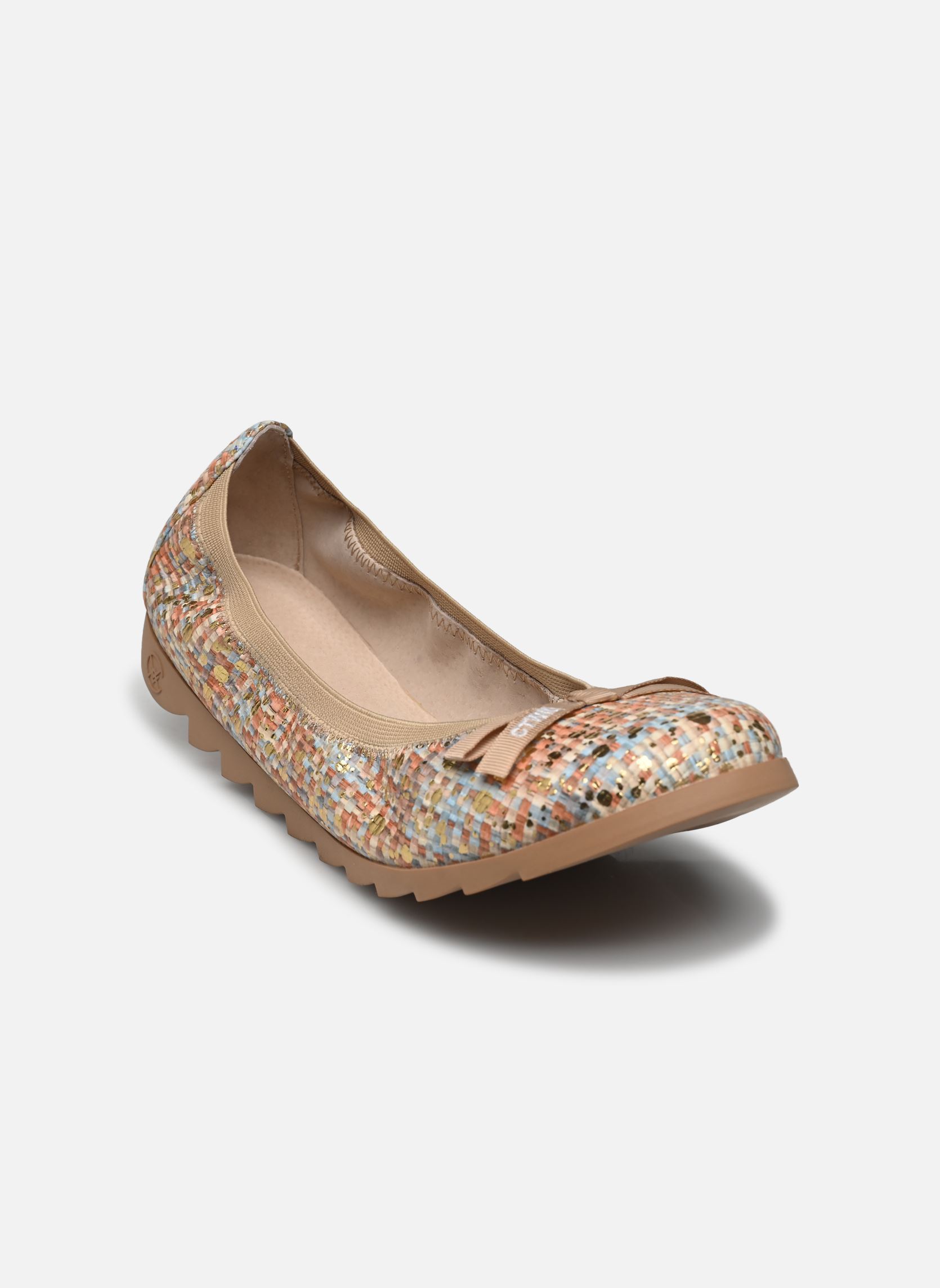 Klassieke ballerina's Gamba dames meerkleurig Chattawak Klassieke ballerina's Gamba dames meerkleurig Camel Tresse