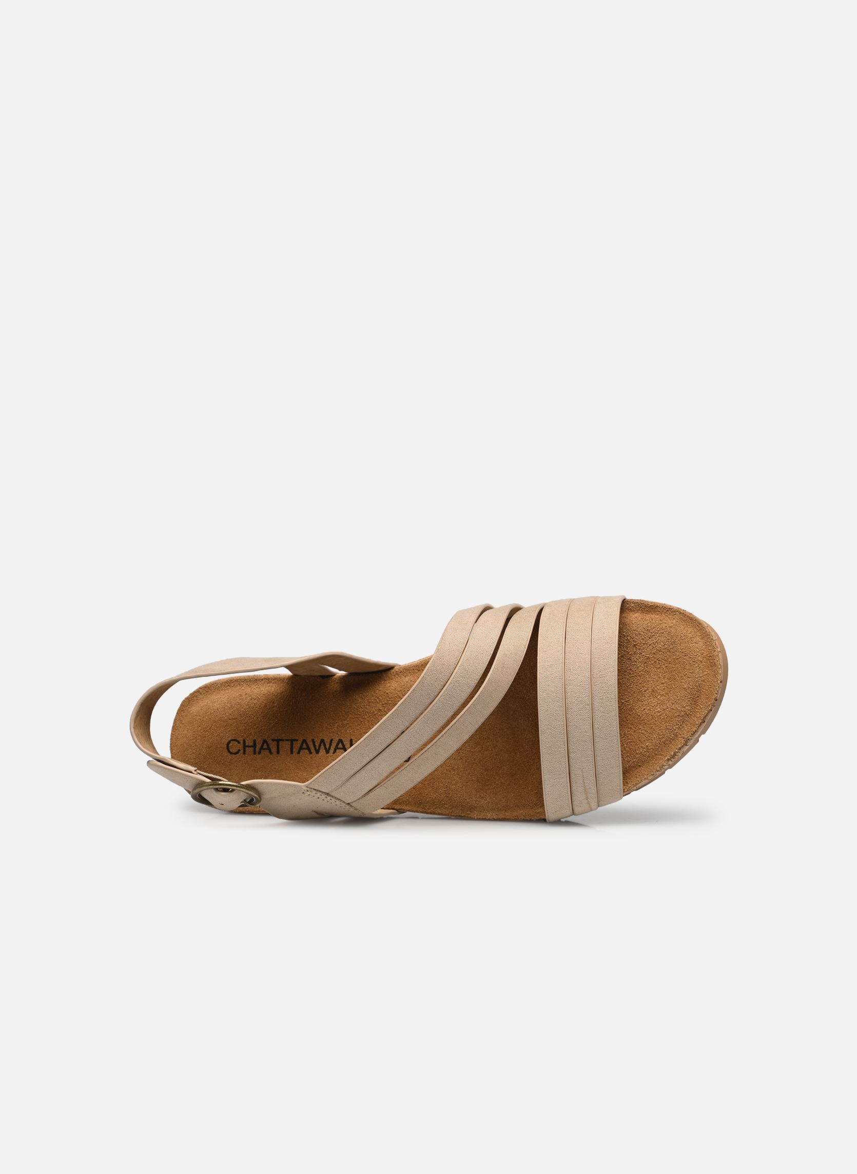 Sandales compensées et plateformes Noa femme beige Chattawak Sandales compensées et plateformes Noa femme beige Taupe