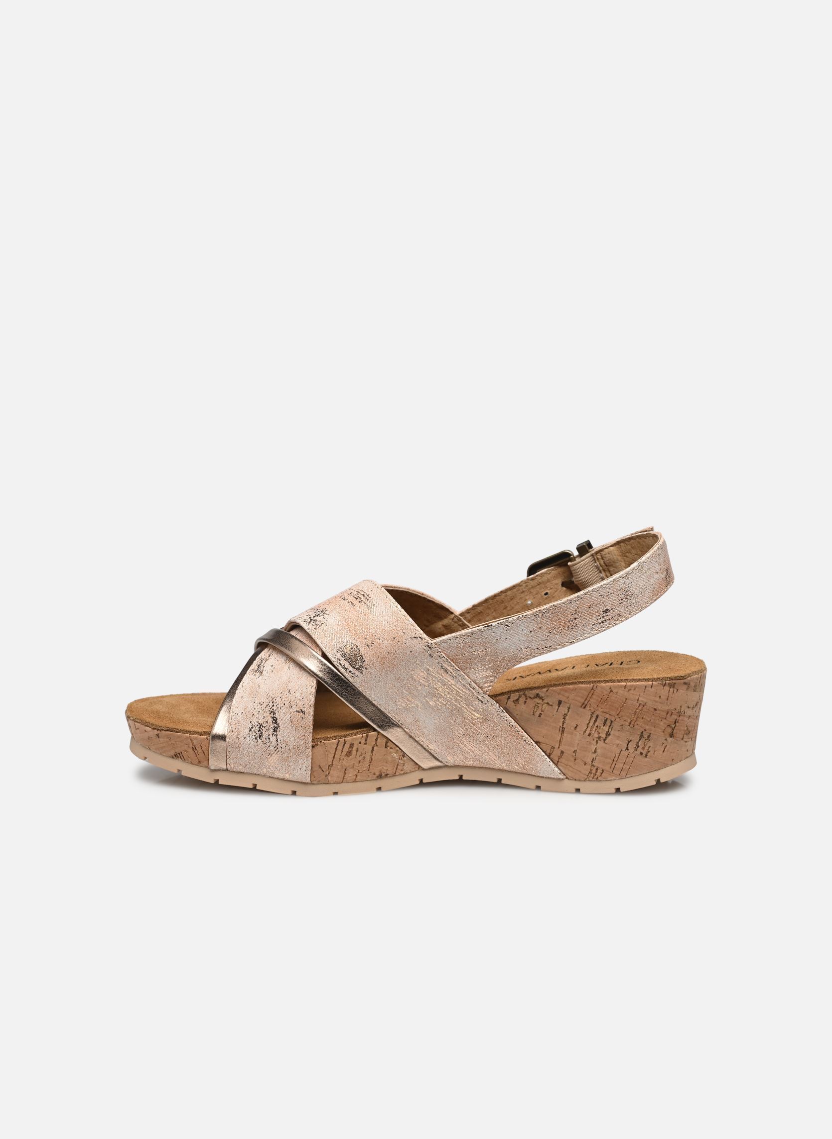 Sandales compensées et plateformes Nora femme or et bronze Chattawak Sandales compensées et plateformes Nora femme or et bronze Beige