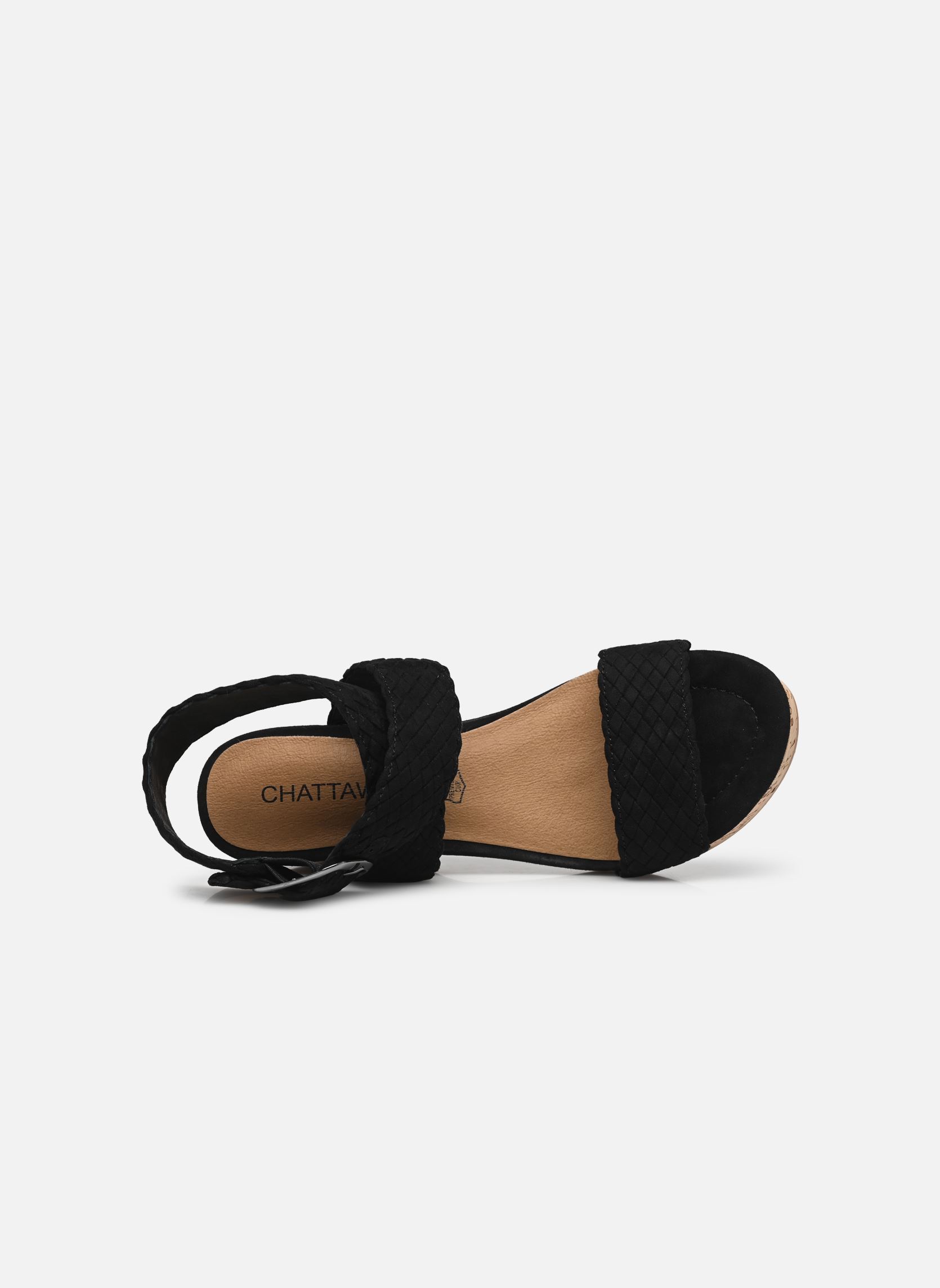 Sandales compensées et plateformes Kira femme noir Chattawak Sandales compensées et plateformes Kira femme noir Noir
